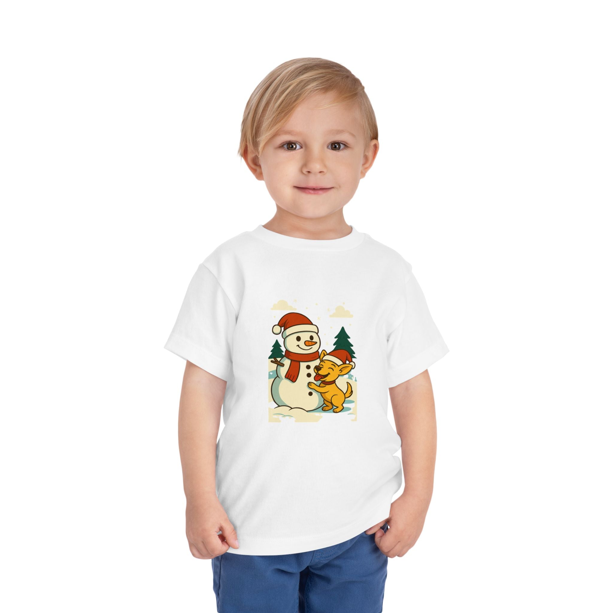 Toddler Christmas Tee with Coco and the Snowman