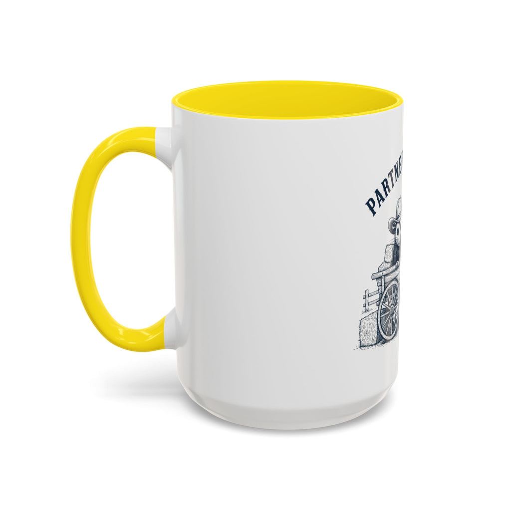 Partners in Crime Coffee Mug — Cute Cowboy Coco & Pete Accent Mug (11/15oz)