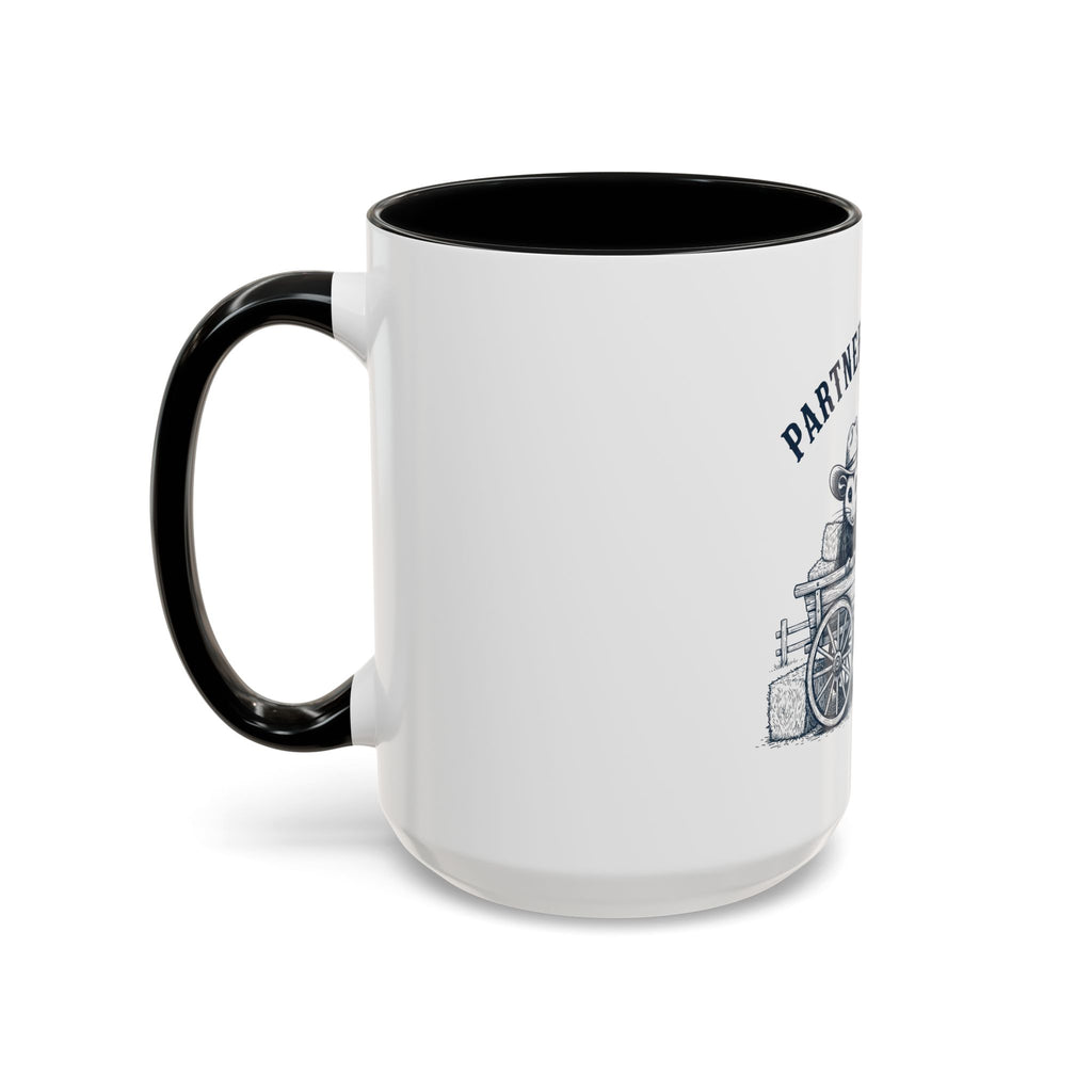 Partners in Crime Coffee Mug — Cute Cowboy Coco & Pete Accent Mug (11/15oz)