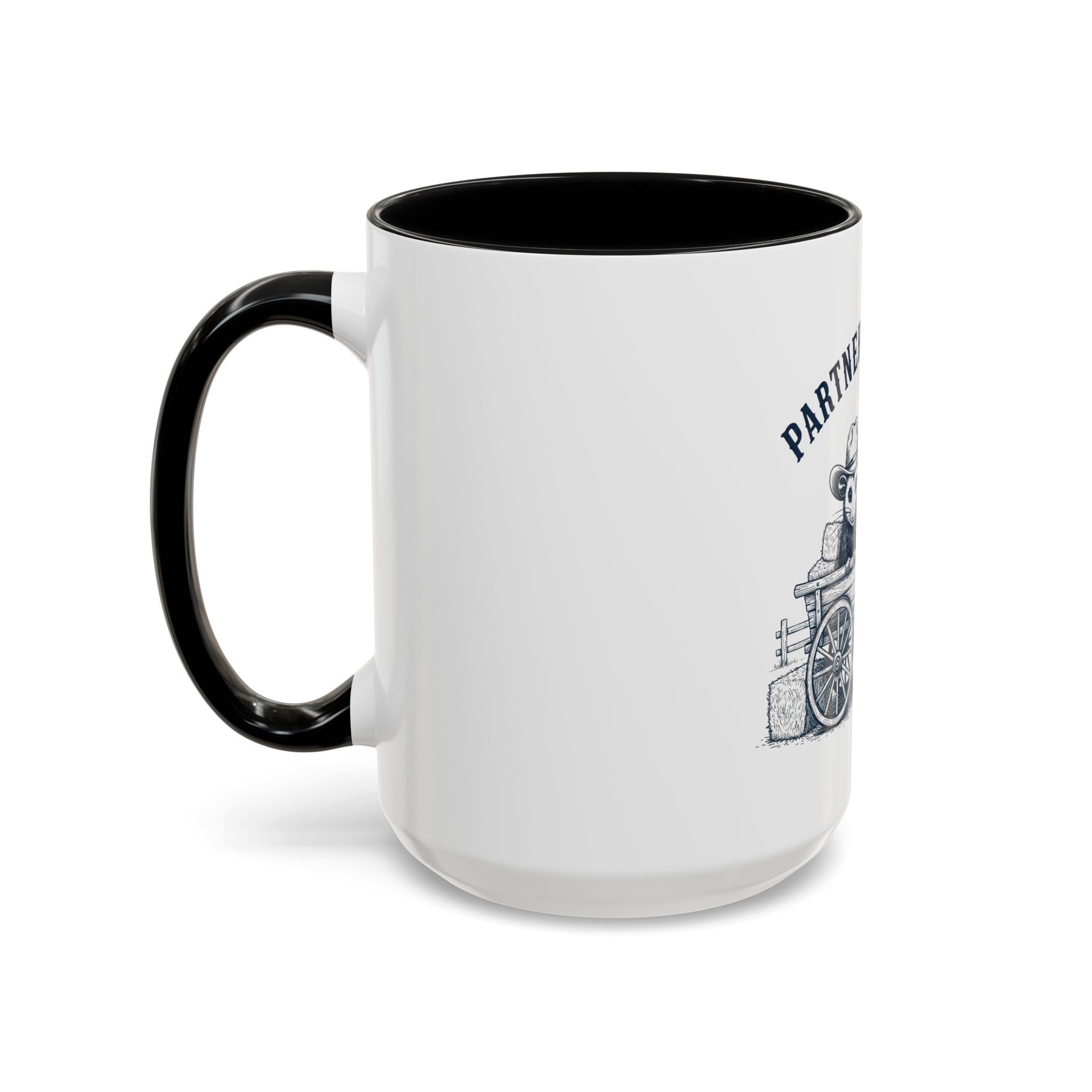 Partners in Crime Coffee Mug — Cute Cowboy Coco & Pete Accent Mug (11/15oz)