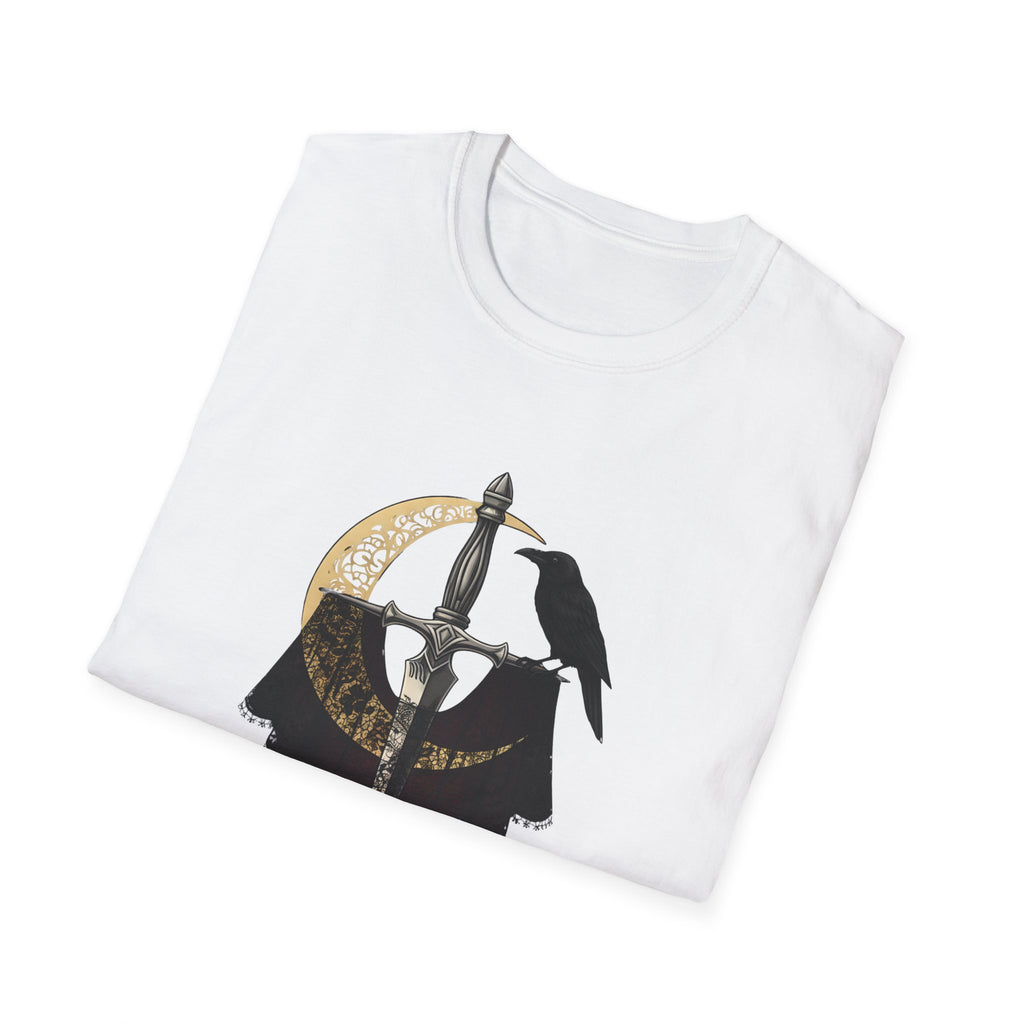Dark Desire Sword & Raven Gothic Moon T-Shirt     Trendy TShirt