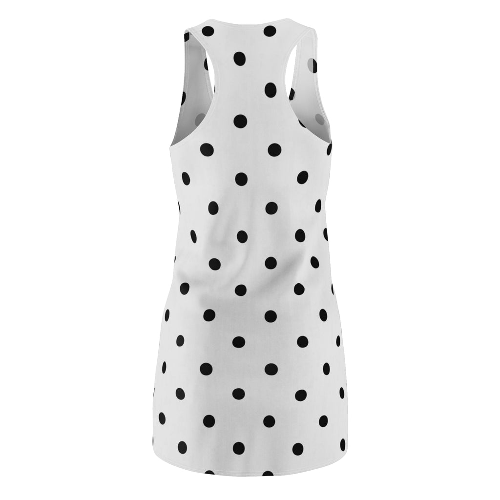 1960s Midnight Dot Racerback Dress Vintage