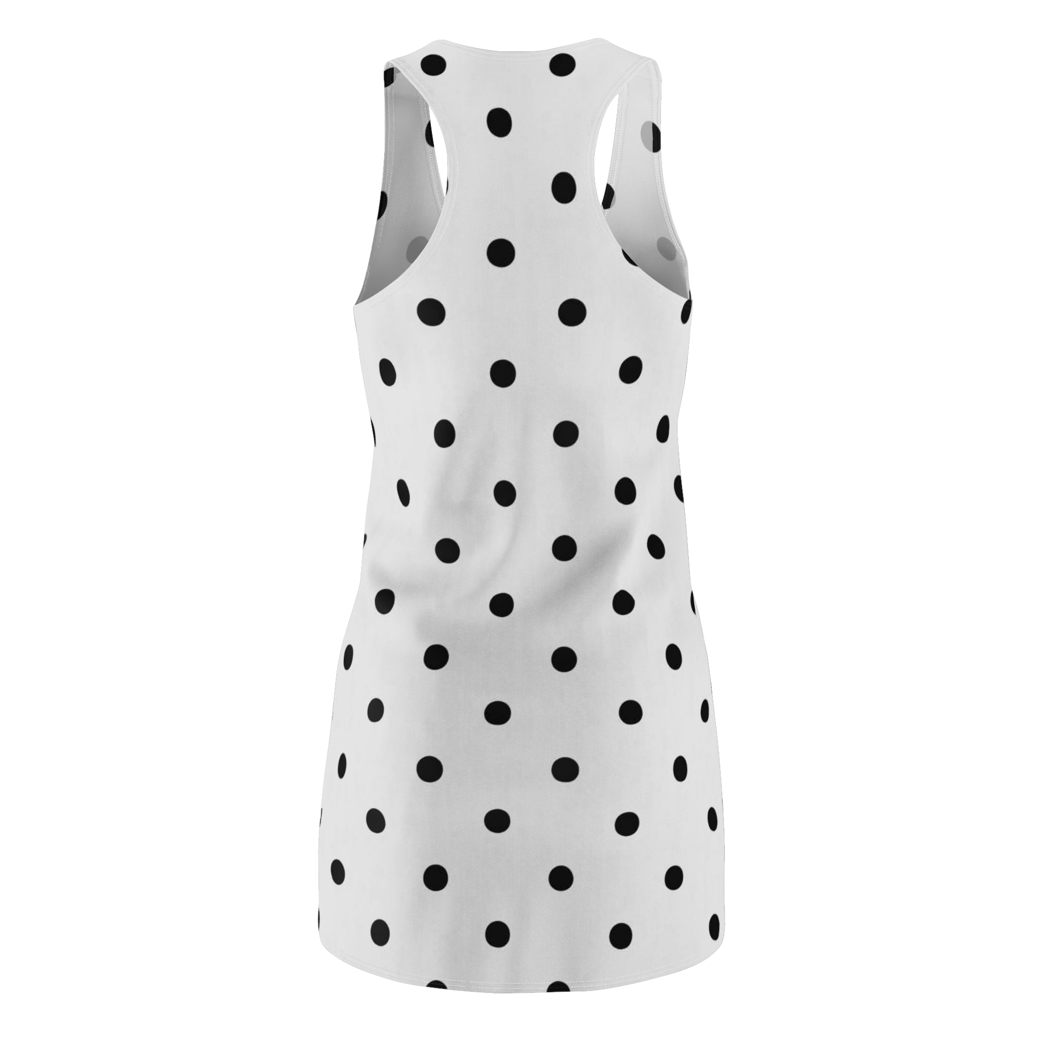 1960s Midnight Dot Racerback Dress Vintage