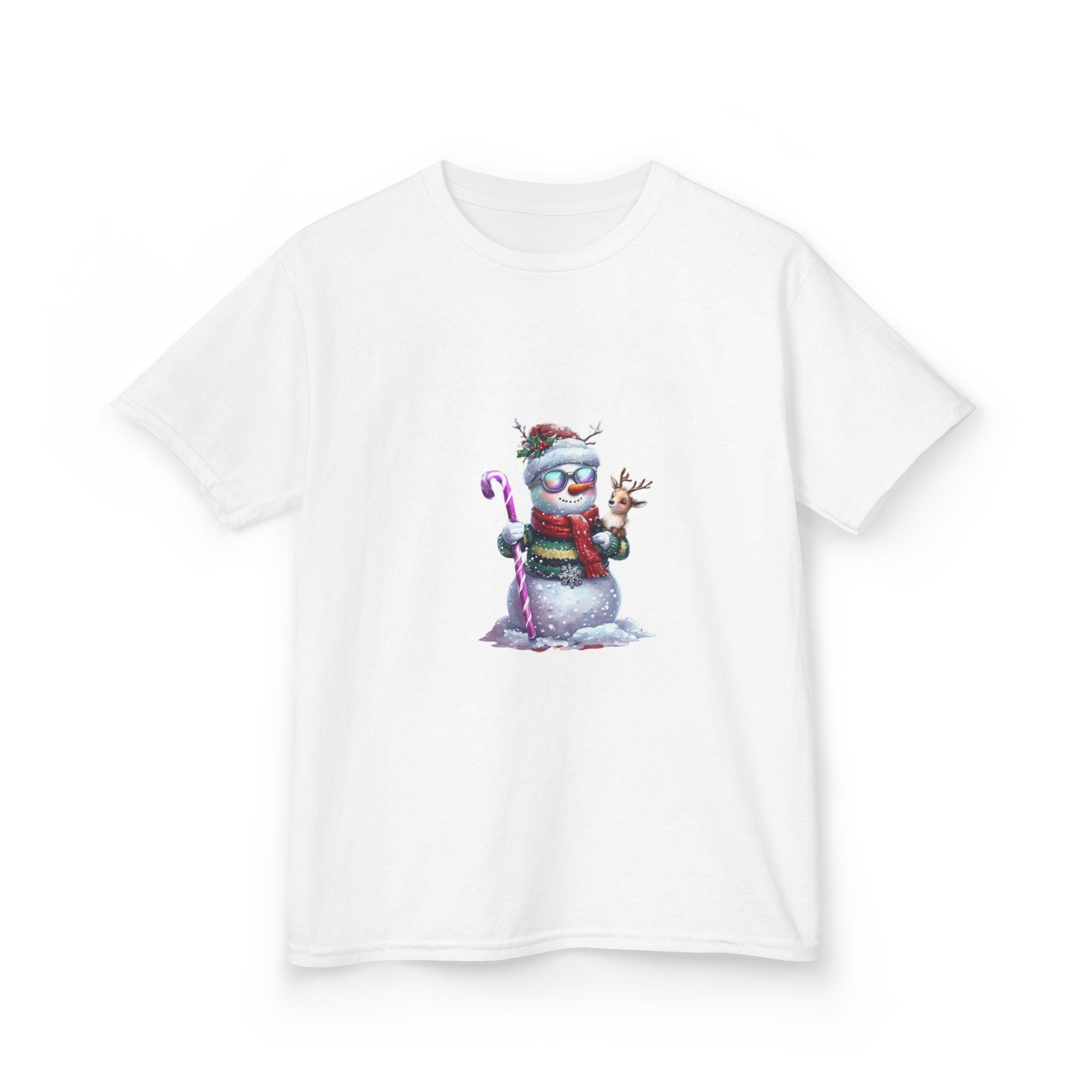 Cute Winter Snowman Kids Tee, Holiday Tee, Christmas Gift, Snowman Shirt, Winter Apparel, Kids Fashion