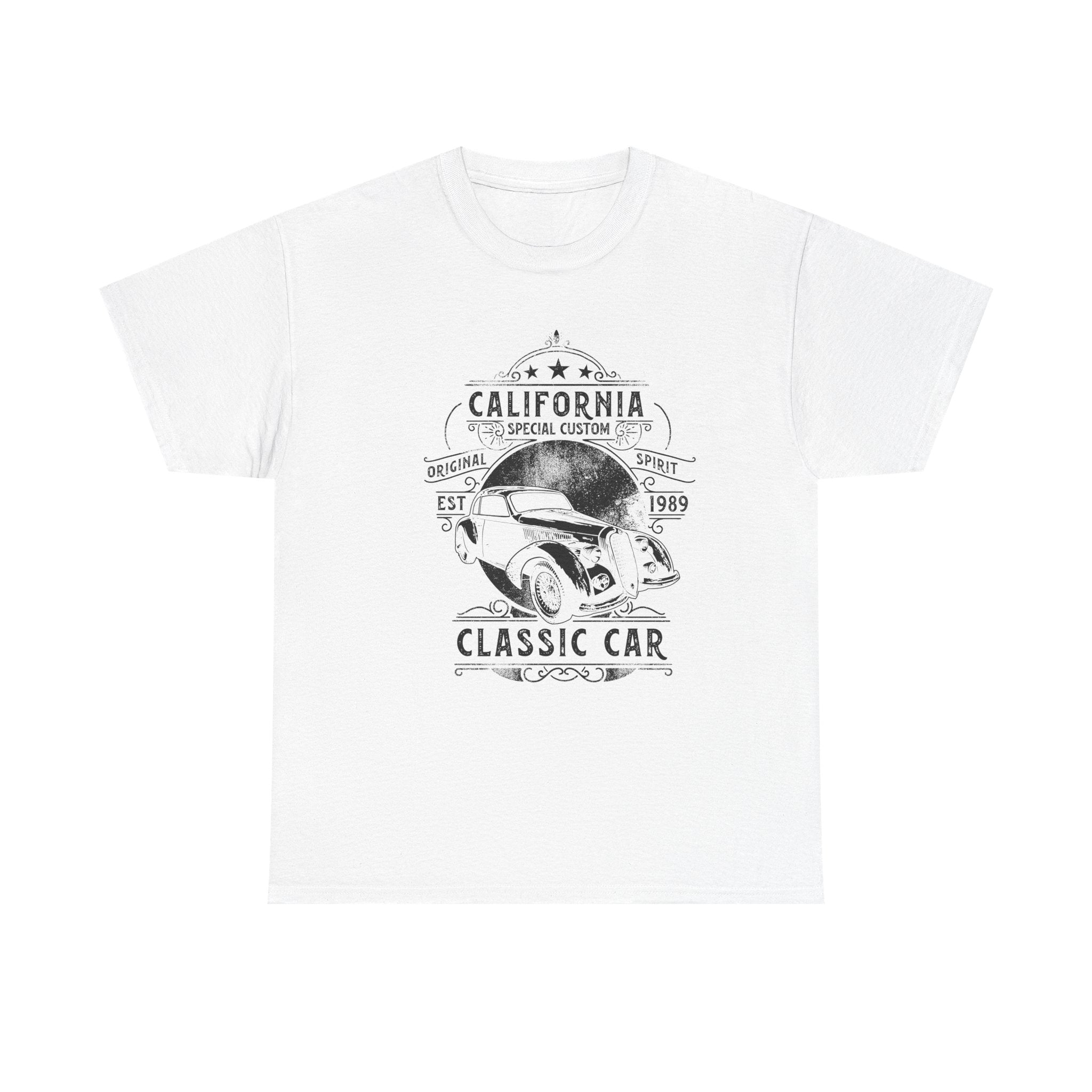Classic Car T-Shirt — "California Classic Car" Vintage Auto Graphic Tee