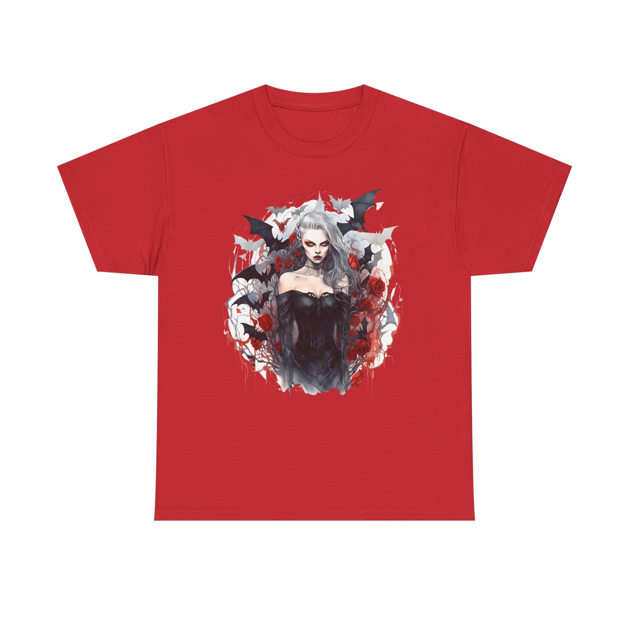 Vampire Queen Gothic T-Shirt — Dark Bat Vampire Tee