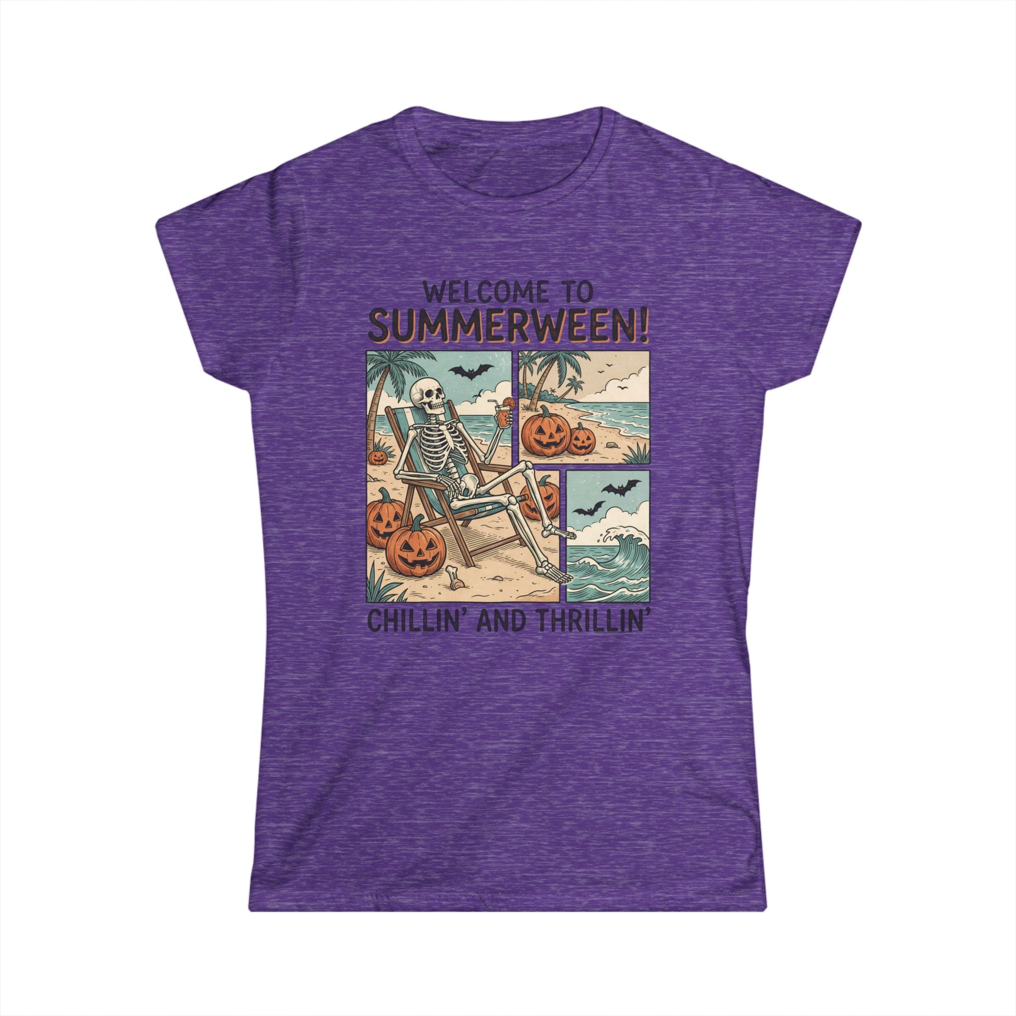 Summerween Skeleton Tee — "Welcome to Summerween! Chillin' and Thrillin'"