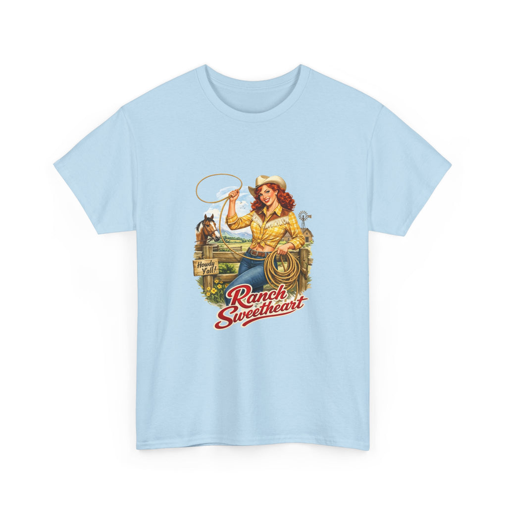 Cowgirl 'Ranch Sweetheart' Graphic Tee – Vintage Western Shirt
