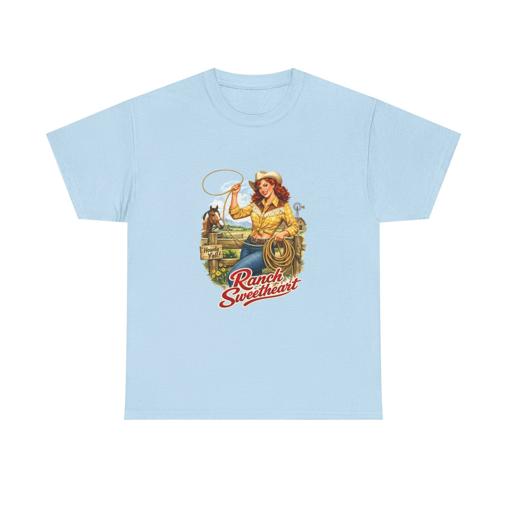 Cowgirl 'Ranch Sweetheart' Graphic Tee – Vintage Western Shirt