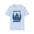 Unleash The Beast Werewolf T-Shirt — Blue Graphic Tee