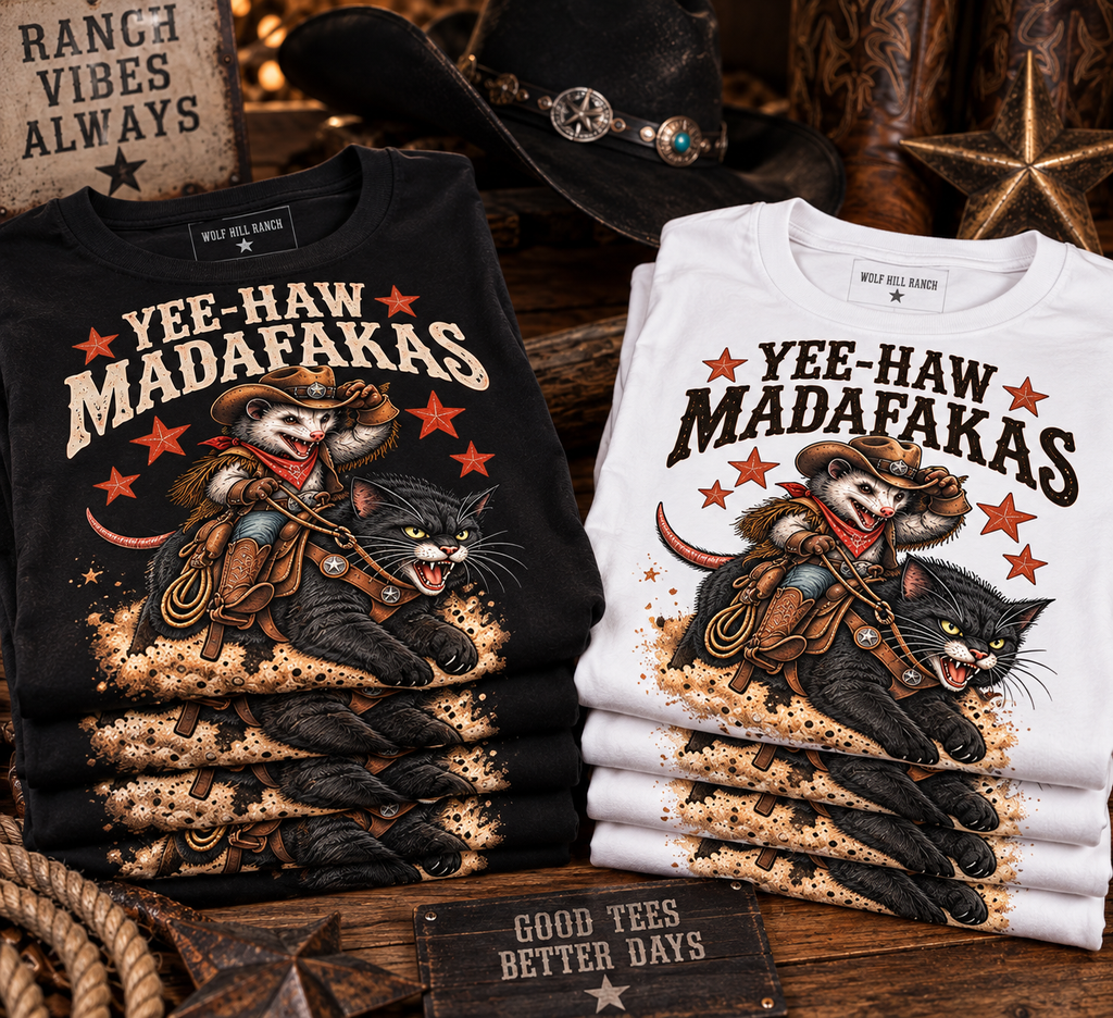 Pete the Possum Yee-Haw Mayhem Unisex Tee