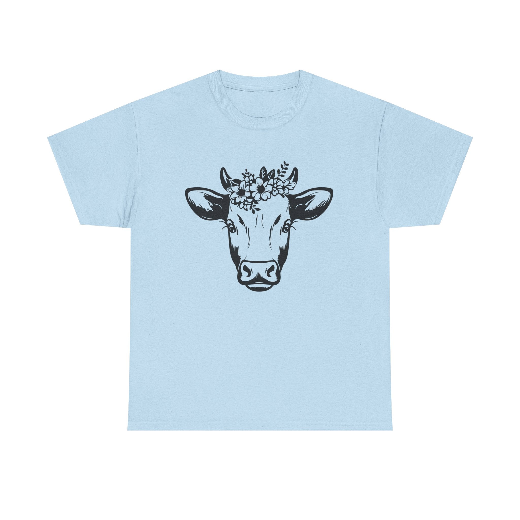 Cow Floral Crown T-Shirt Ranch life   I love Cows