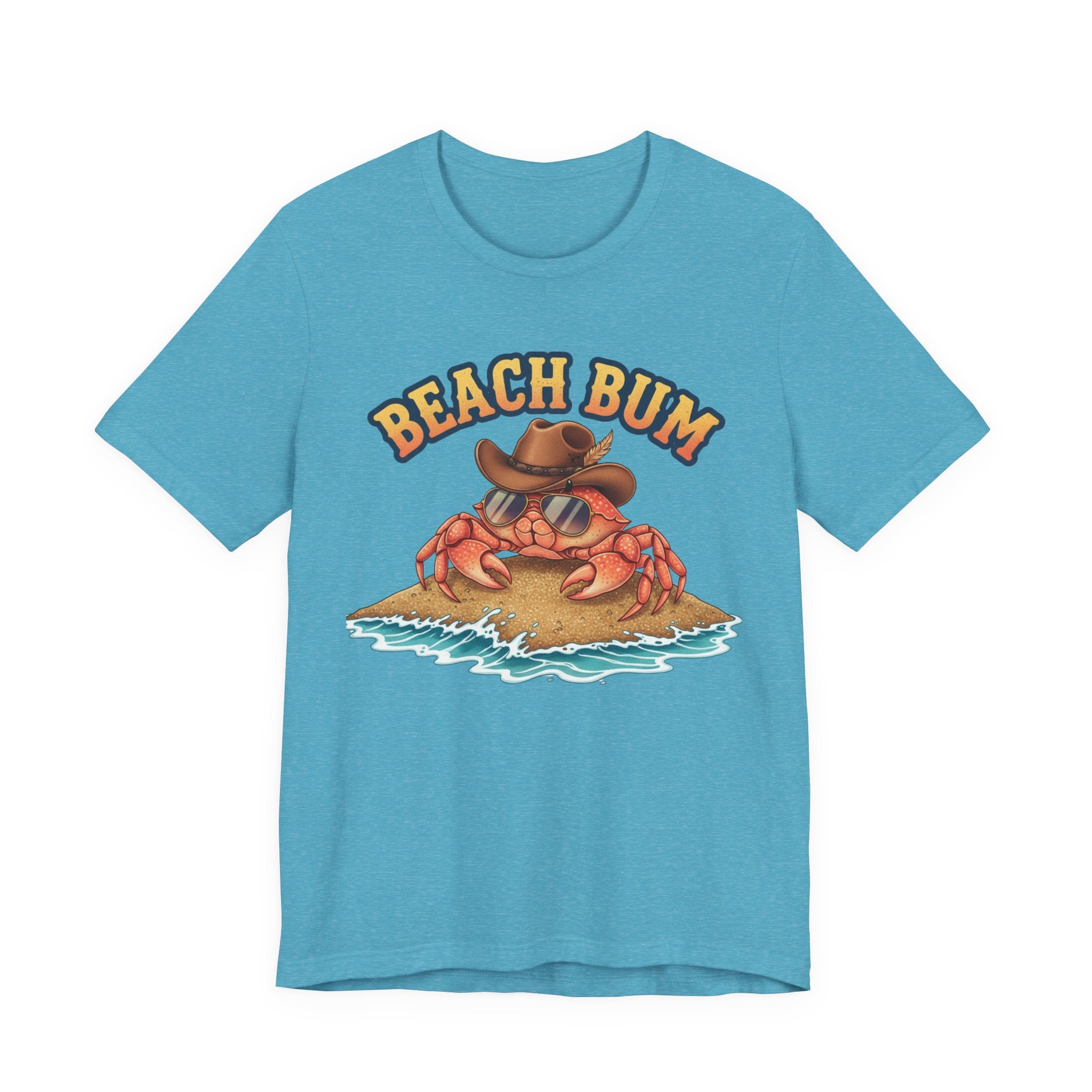 Beach Bum Crab T-Shirt — Funny Coastal Vacation Tee