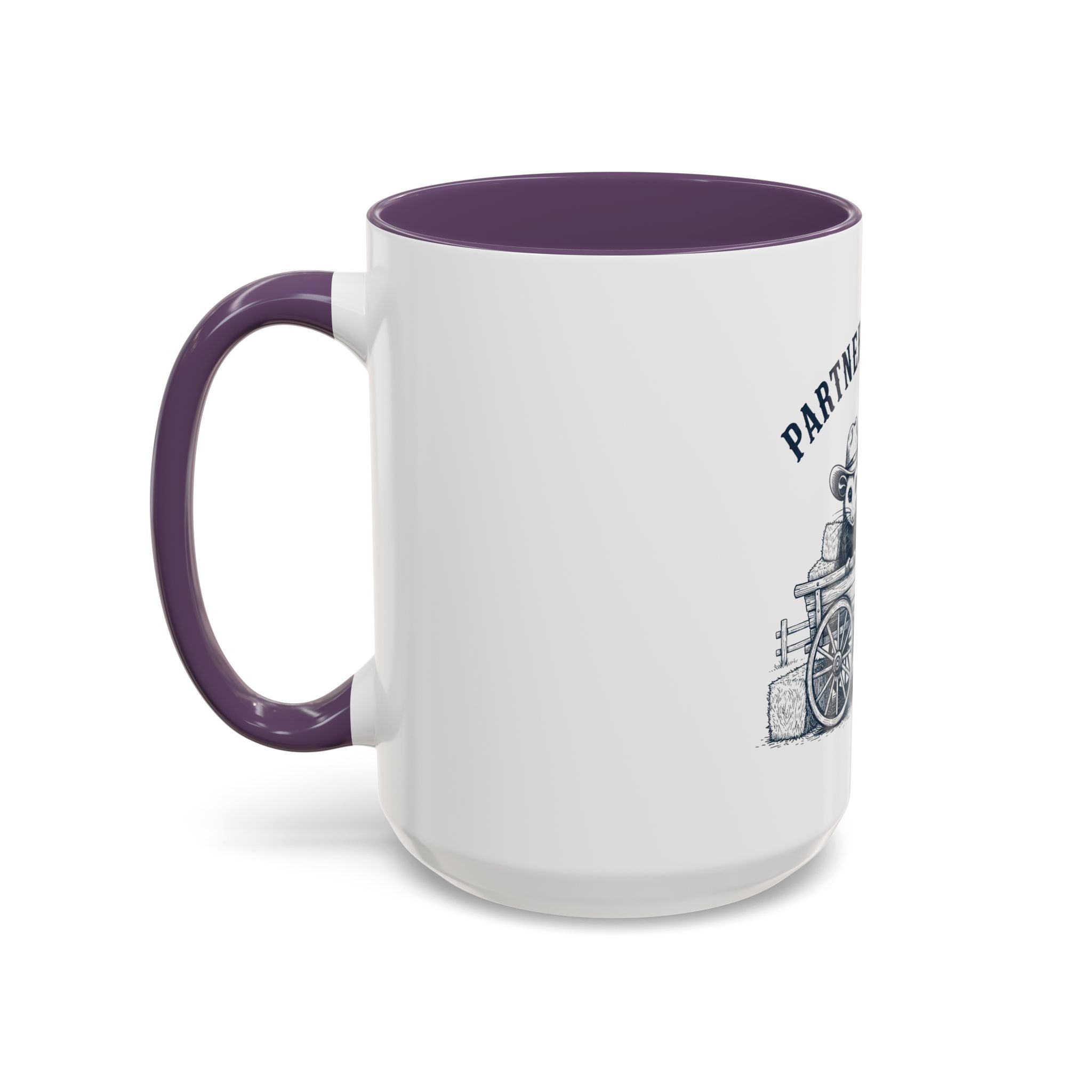 Partners in Crime Coffee Mug — Cute Cowboy Coco & Pete Accent Mug (11/15oz)