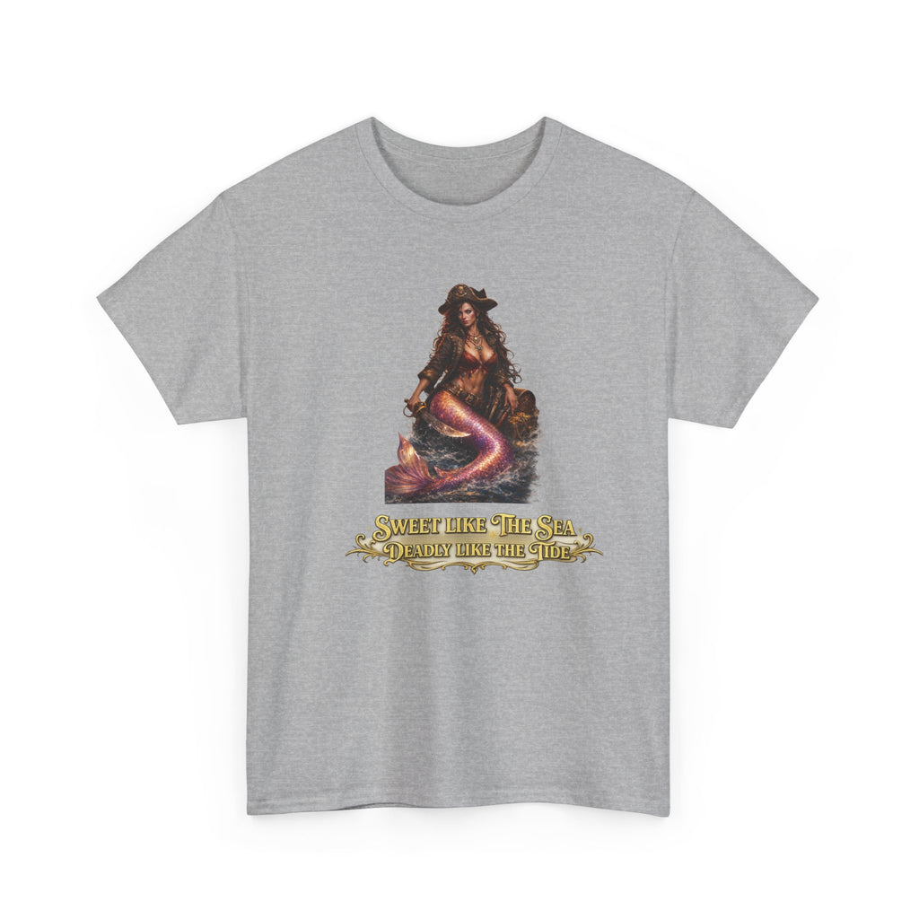 Sweet Like the Sea Mermaid T-Shirt — 'Deadly Like the Tide' Coastal Graphic Tee