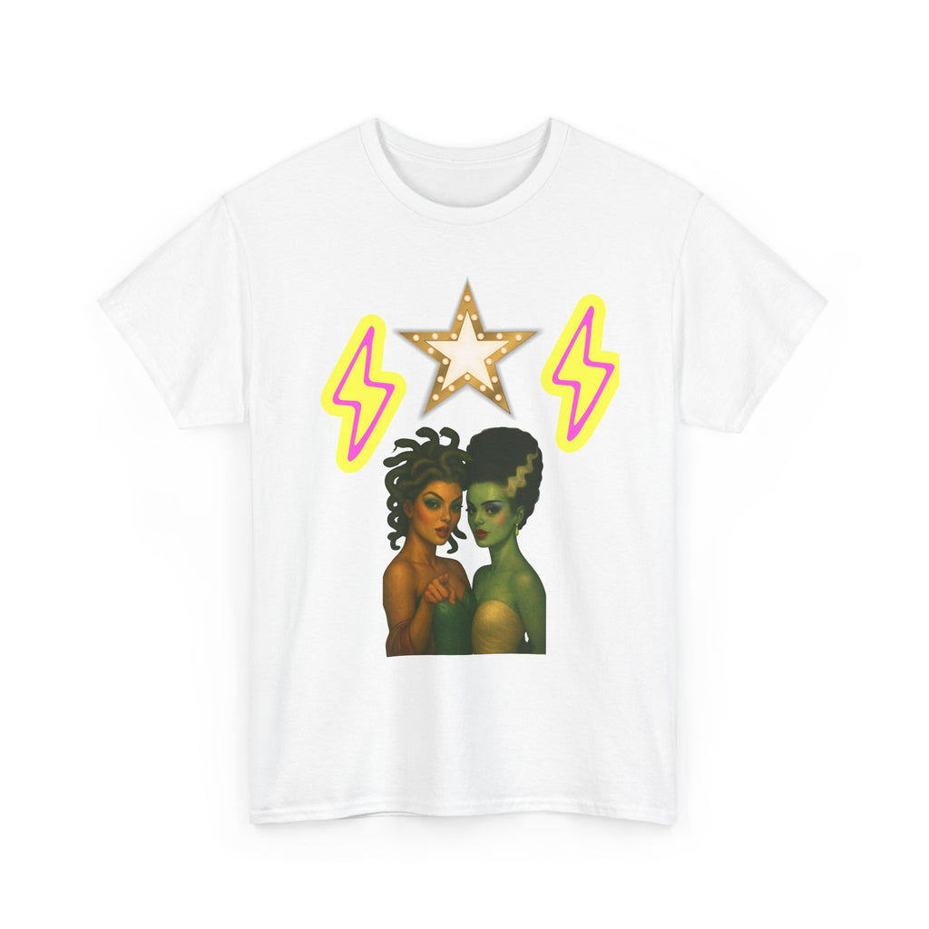 Bold Graphic Tee, Unisex Heavy Cotton Tee, Vintage Style T-Shirt, Statement Top, Casual Wear, Gift for Art Lovers