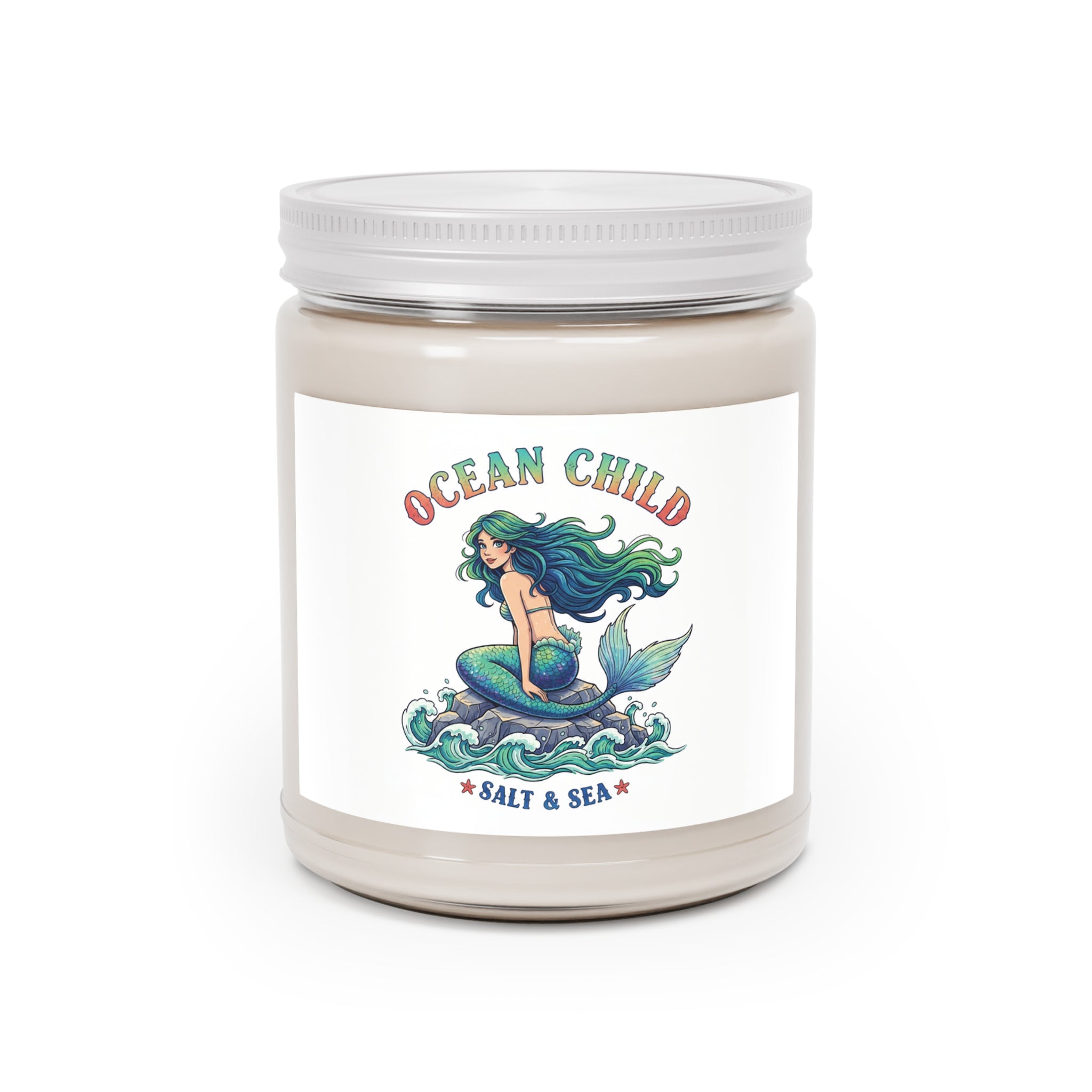 Ocean Child Scented Soy Candle — Salt & Sea 9oz