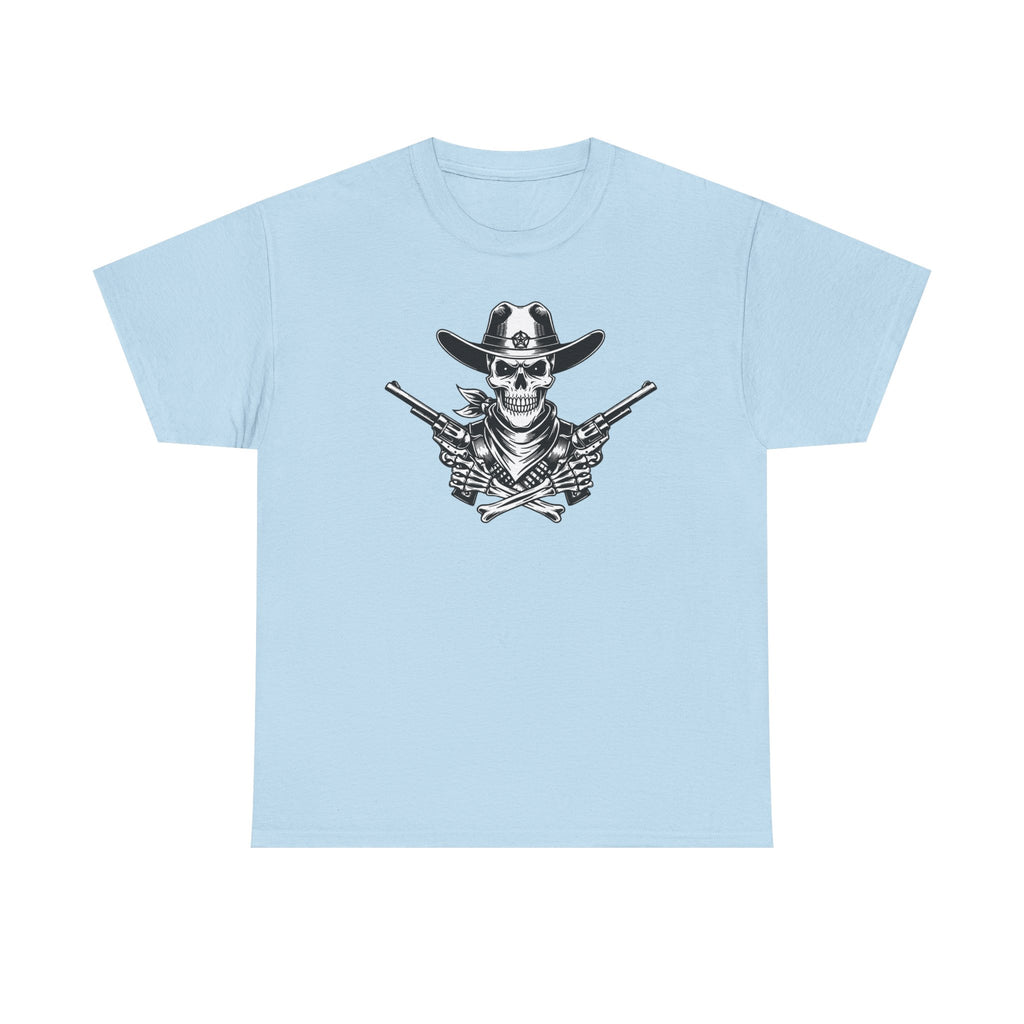 Skull Cowboy T-Shirt — Western Gunslinger Graphic Tee