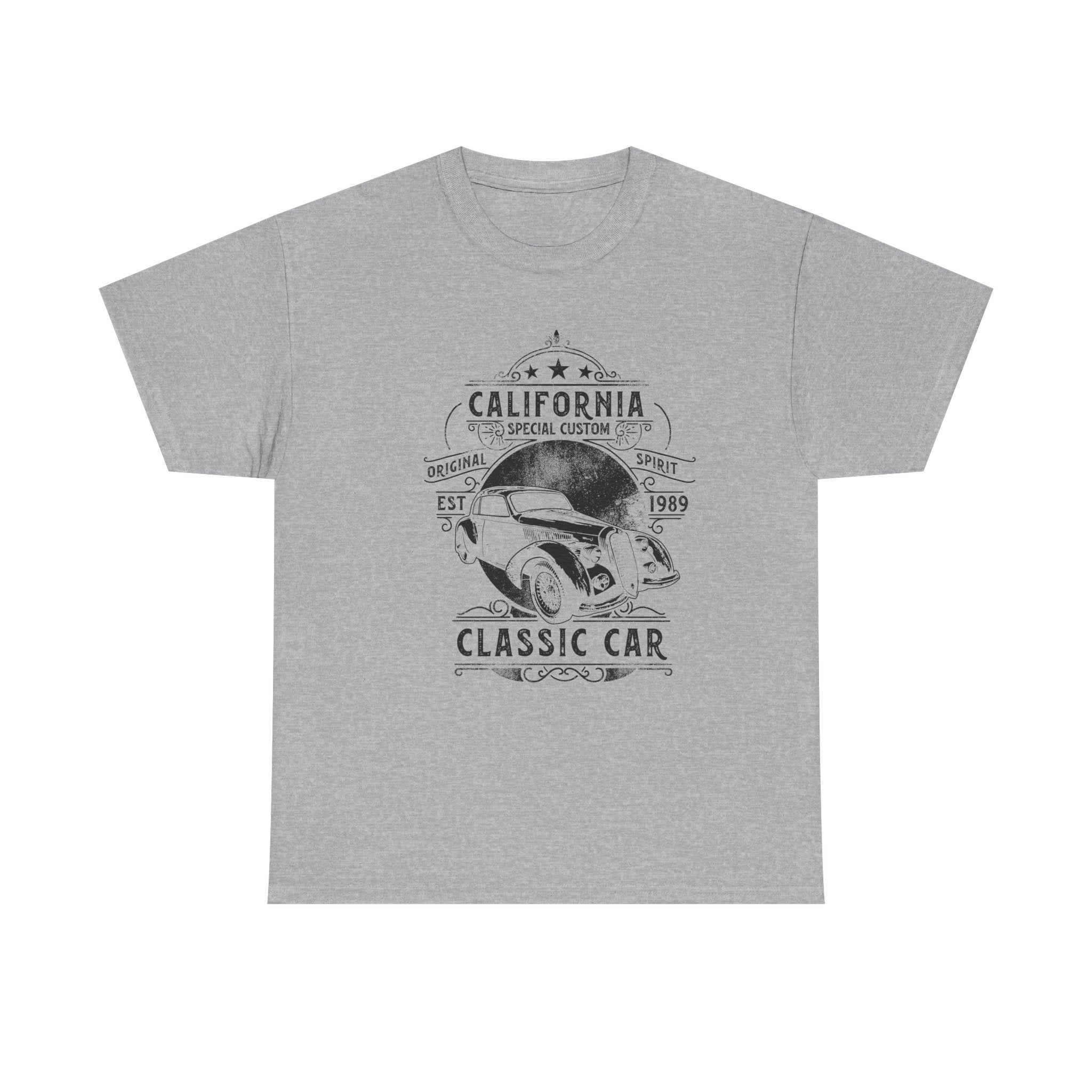 Classic Car T-Shirt — "California Classic Car" Vintage Auto Graphic Tee