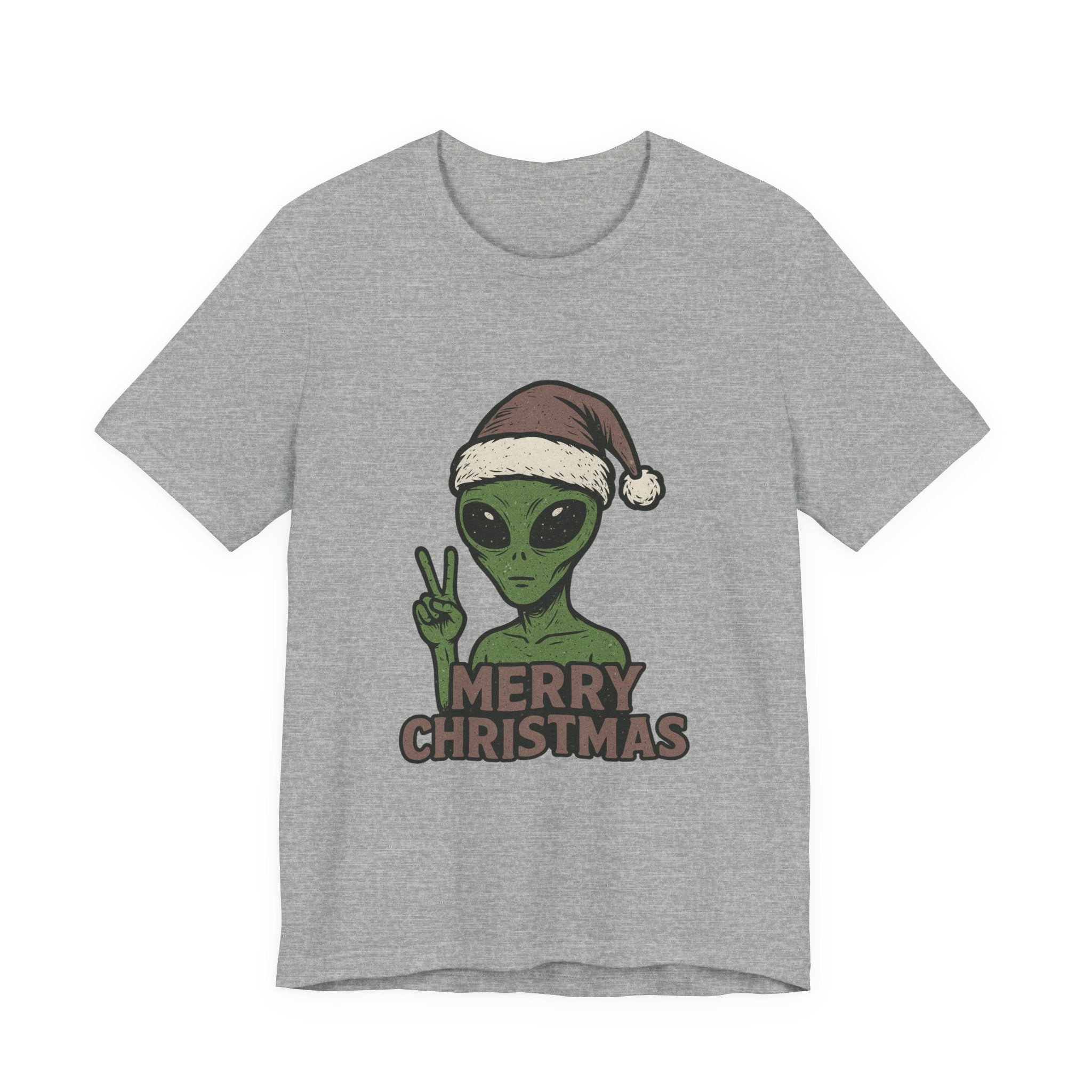 Funny Alien Merry Christmas Unisex Tee