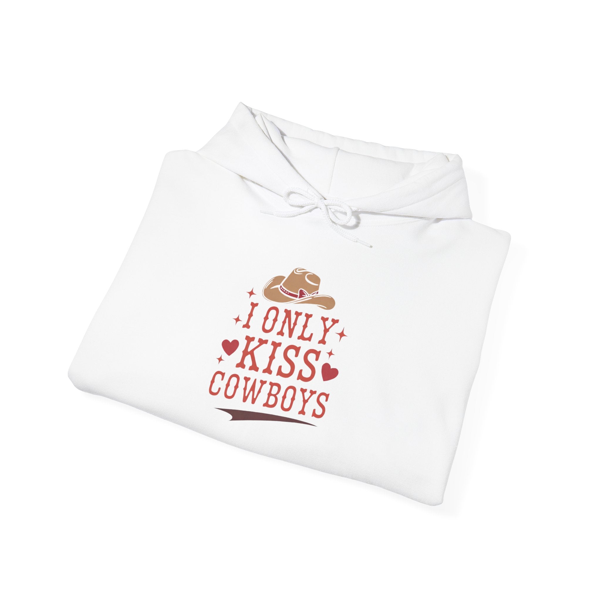 I Only Kiss Cowboys Hoodie — Western Cowgirl Graphic Sweatshirt