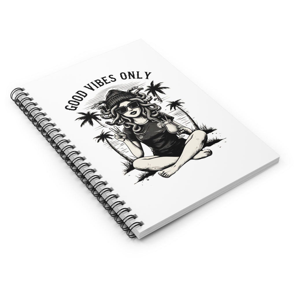 Spiral Notebook - Ruled Line Good Vibes Only