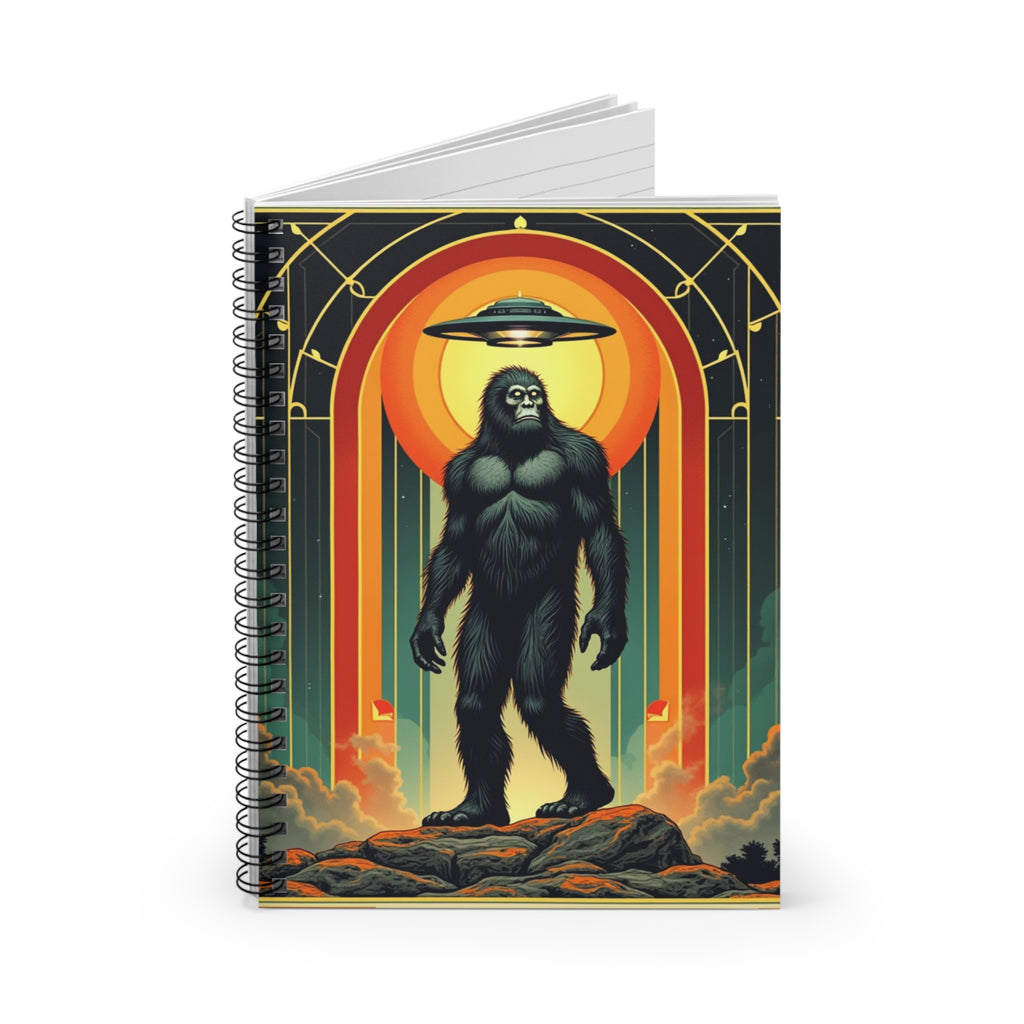 Spiral Notebook - Ruled Line Bigfoot