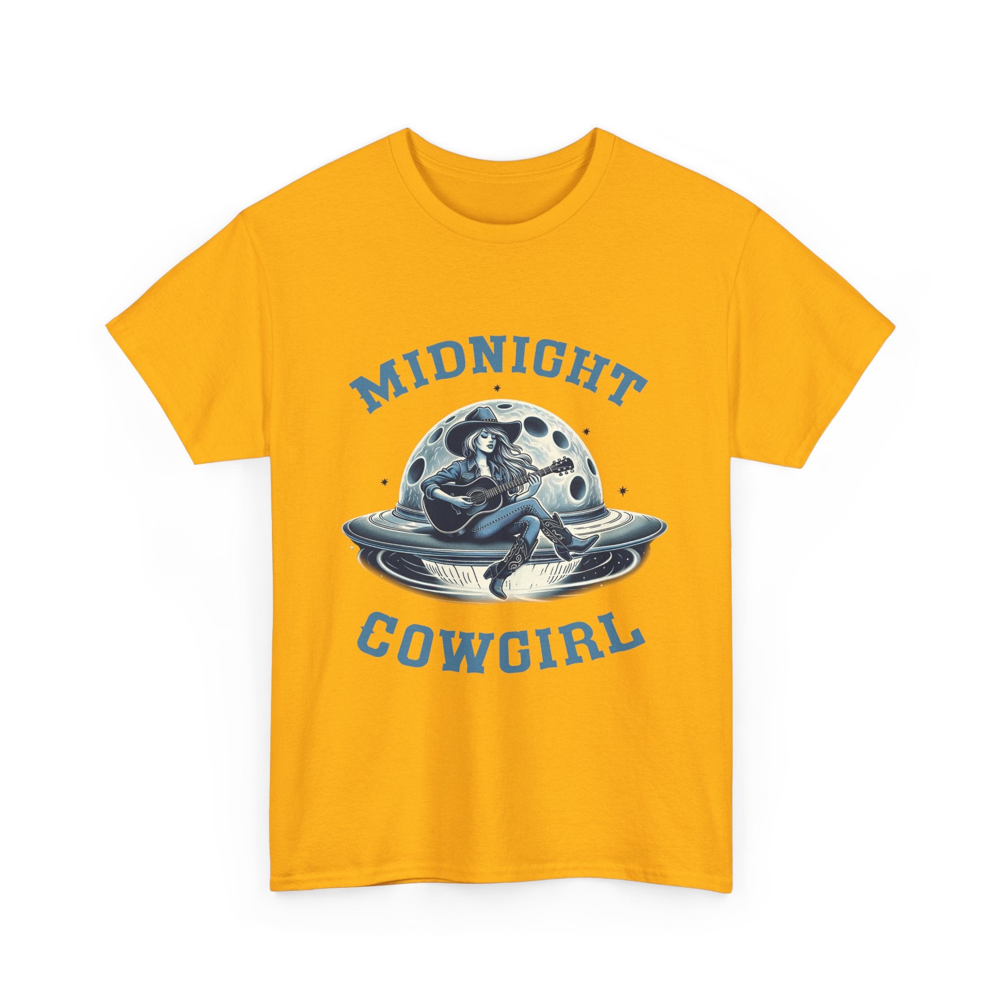 Midnight Cowgirl T-Shirt — Retro Space Cowgirl Graphic Tee