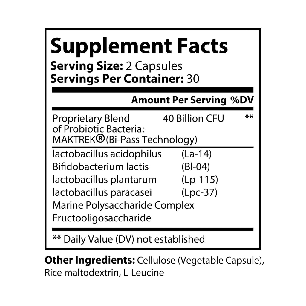 Wolf Hill Supplements Probiotic 40 Supplement (60 Capsules)
