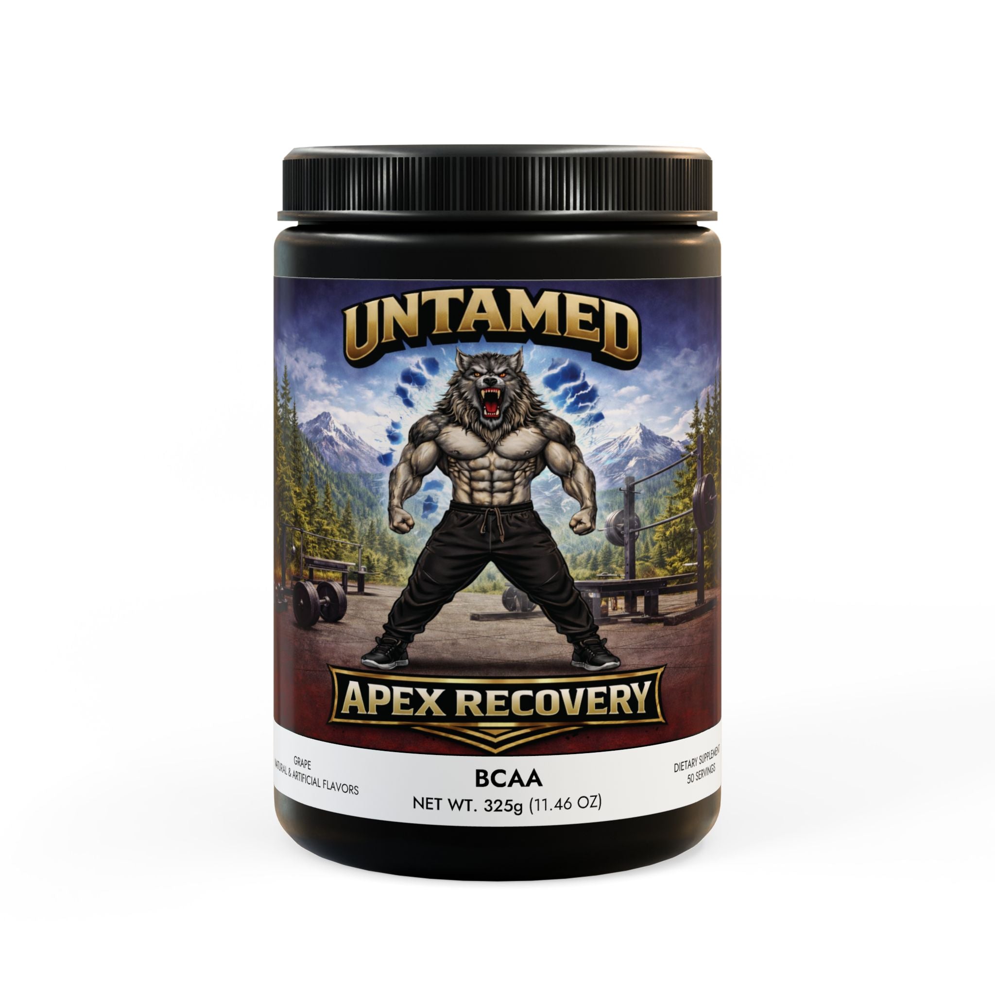 Apex Recovery-BCAA Supplement, Grape (325g, 11.46oz, 50 servings)