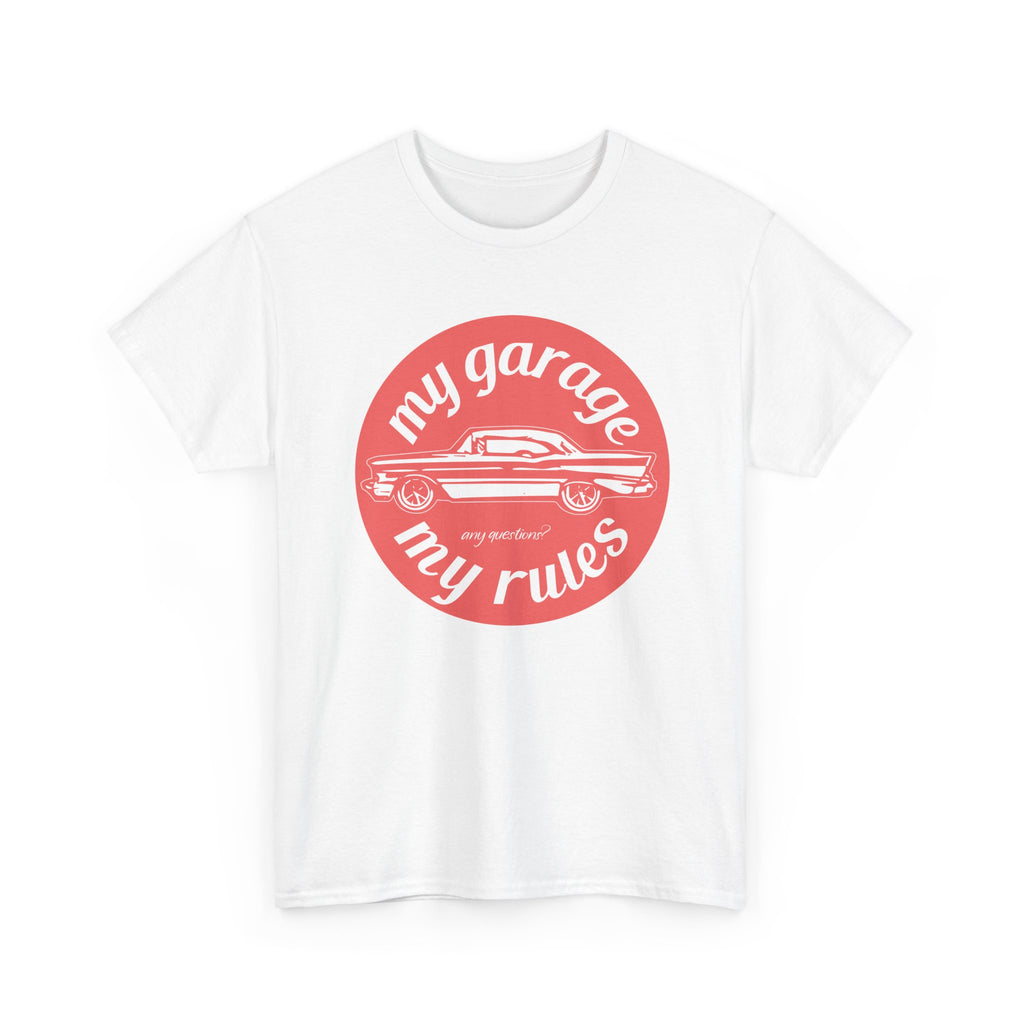 My Garage My Rules Tee — Retro Car Graphic T-Shirt for Auto Enthusiasts