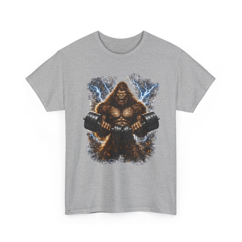 Big Foot Strength Gym Tee — Heavyweight Lifter Workout Shirt