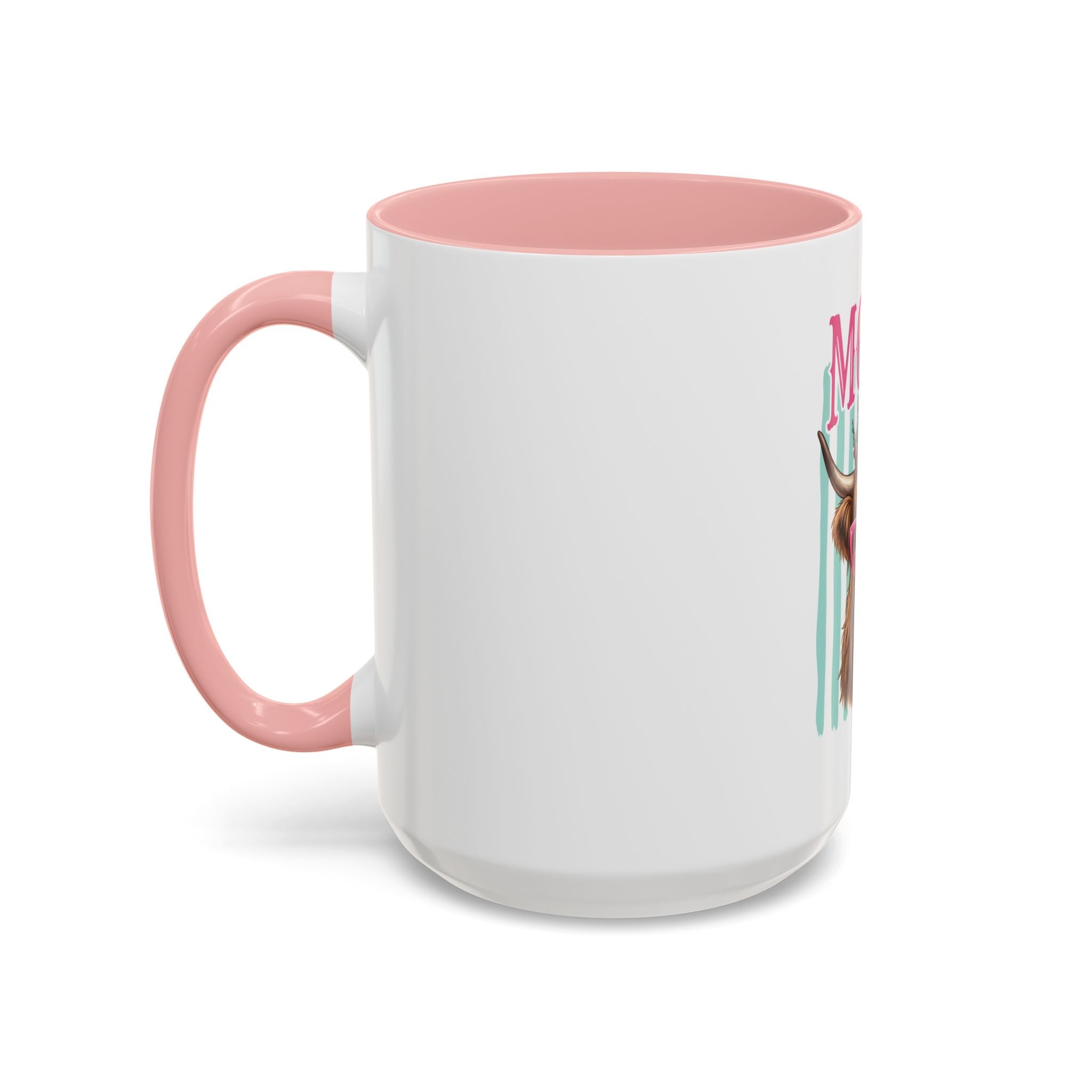 Moody Highland Cow Coffee Mug — Funny Crowned Cow with Bubblegum | Gift for Cow Lovers