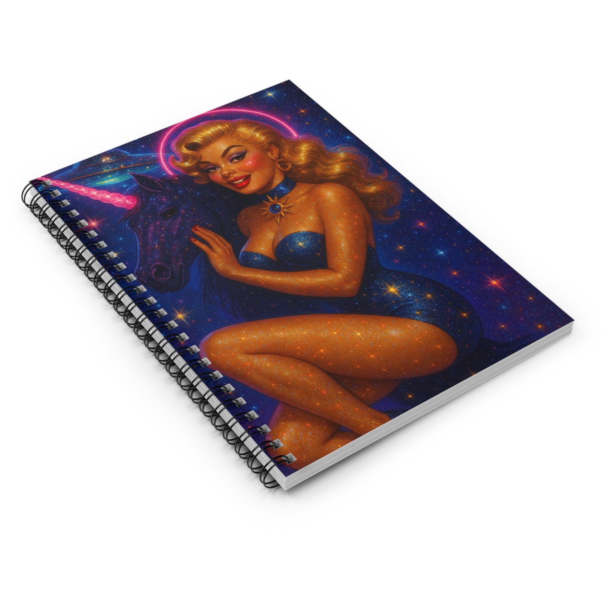 Glamorous Unicorn Spiral Notebook, Ideal for Journaling, Note-Taking, Gift for Coworkers, Art Lovers, Gorgeous Designer Stationery, [...]
