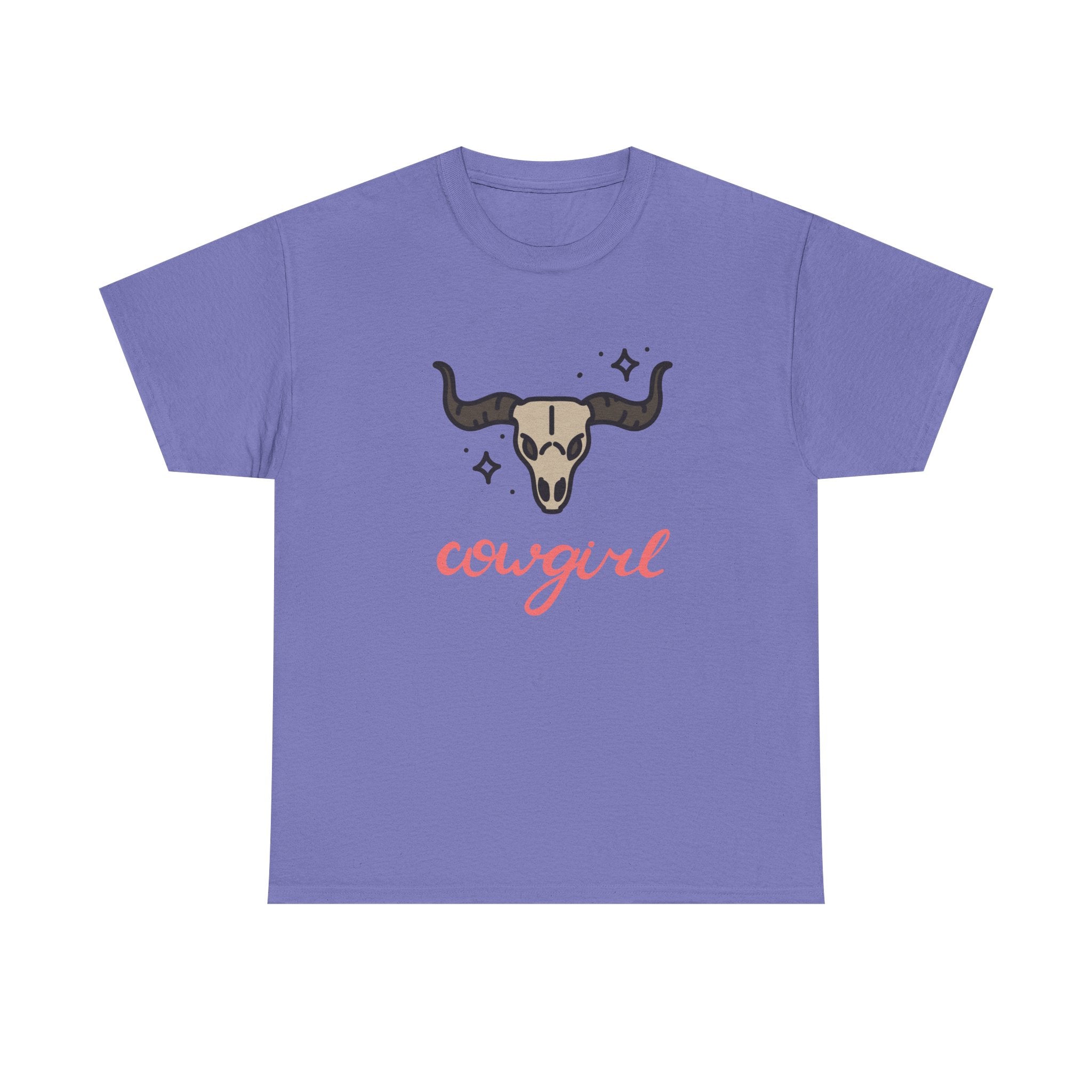 Cowgirl Skull Tee Western Cowgirl Graphic T-Shirt   trendy t-shirt
