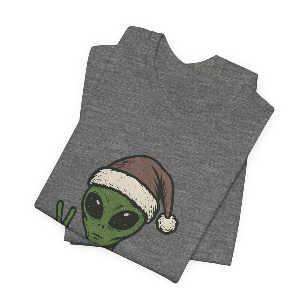 Funny Alien Merry Christmas Unisex Tee