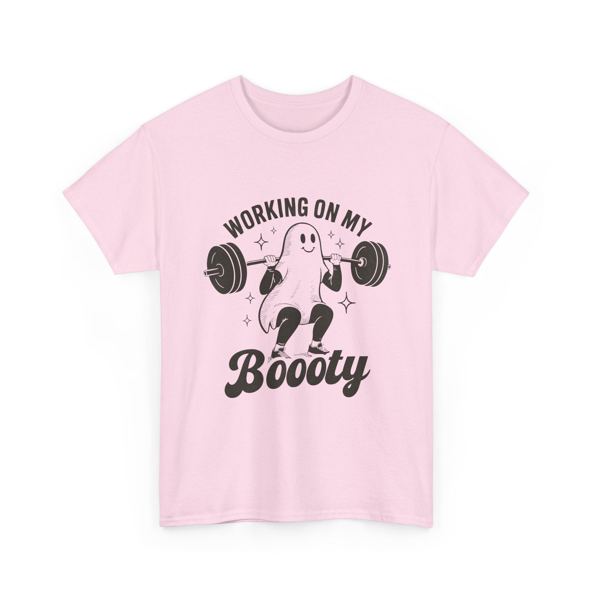 Working On My Booooty Tee – Funny Ghost Weightlifting Shirt