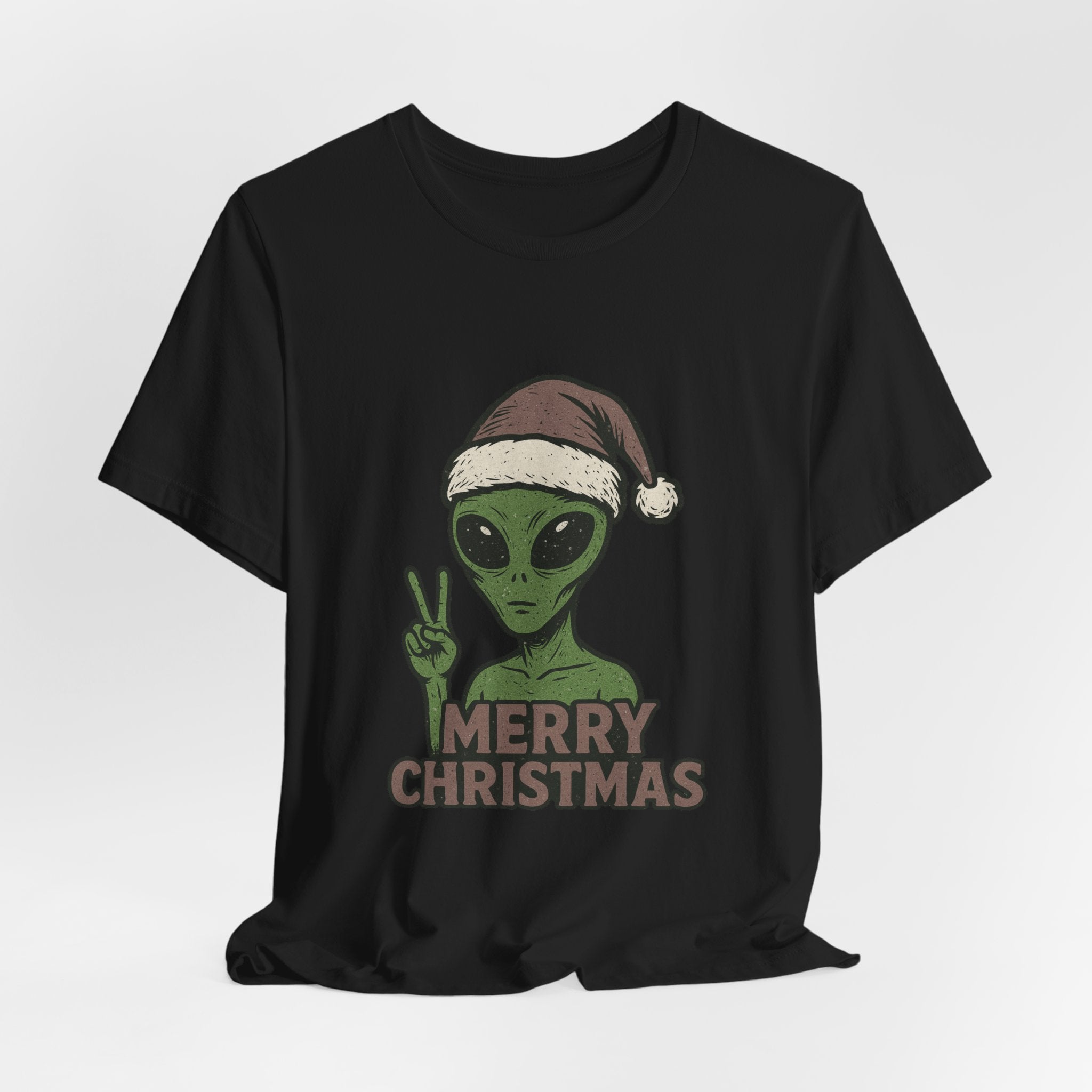 Funny Alien Merry Christmas Unisex Tee
