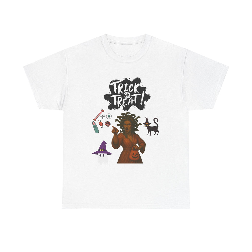 Halloween Unisex Tee, Trick or Treat Shirt, Spooky Graphic Tee, Party Wear, Fun Costume Top