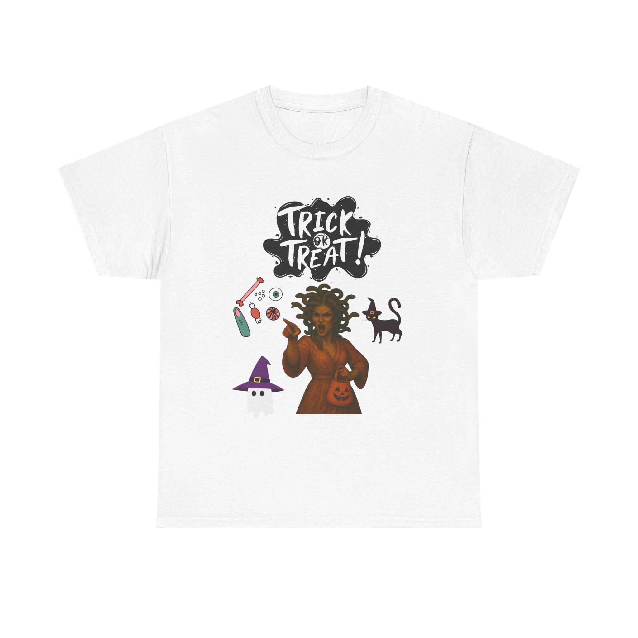 Halloween Unisex Tee, Trick or Treat Shirt, Spooky Graphic Tee, Party Wear, Fun Costume Top