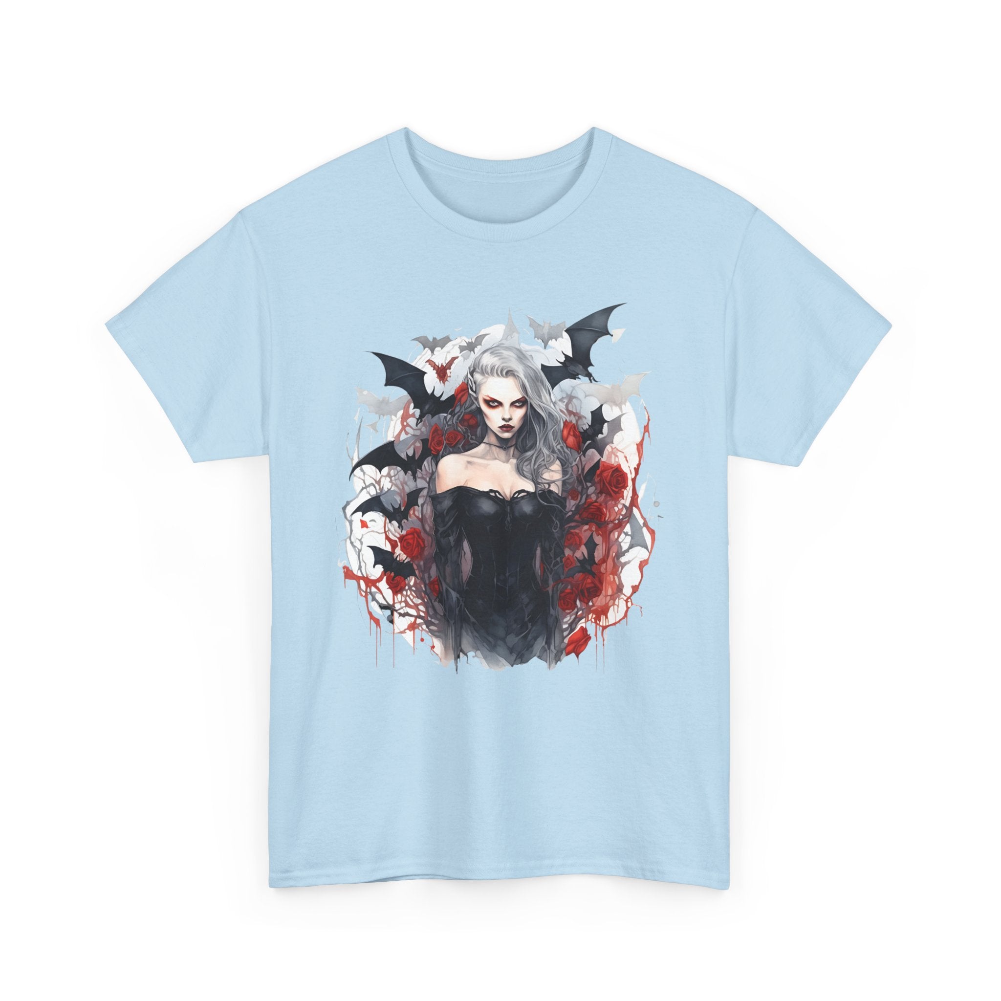 Vampire Queen Gothic T-Shirt — Dark Bat Vampire Tee