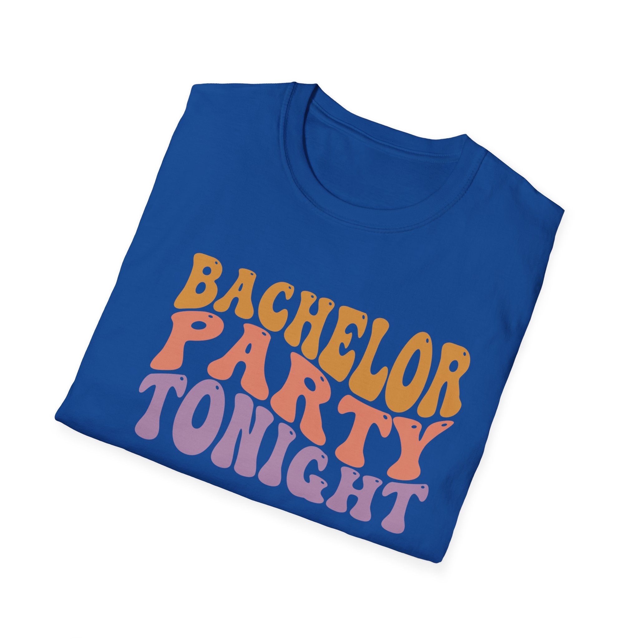 Bachelor Party Tonight T-Shirt — Retro Groovy Bachelorette/Bachelor Celebration Tee