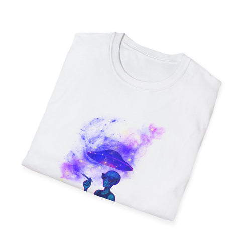 Alien Smoking UFO T-Shirt