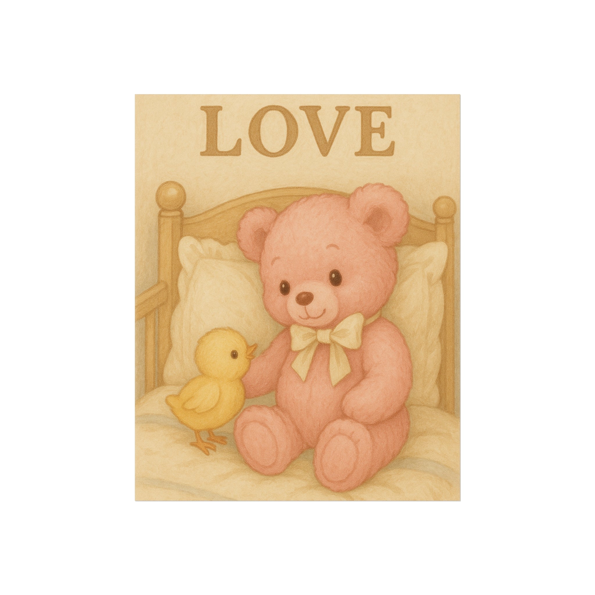 Teddy Bear Nursery Wall Art Poster
