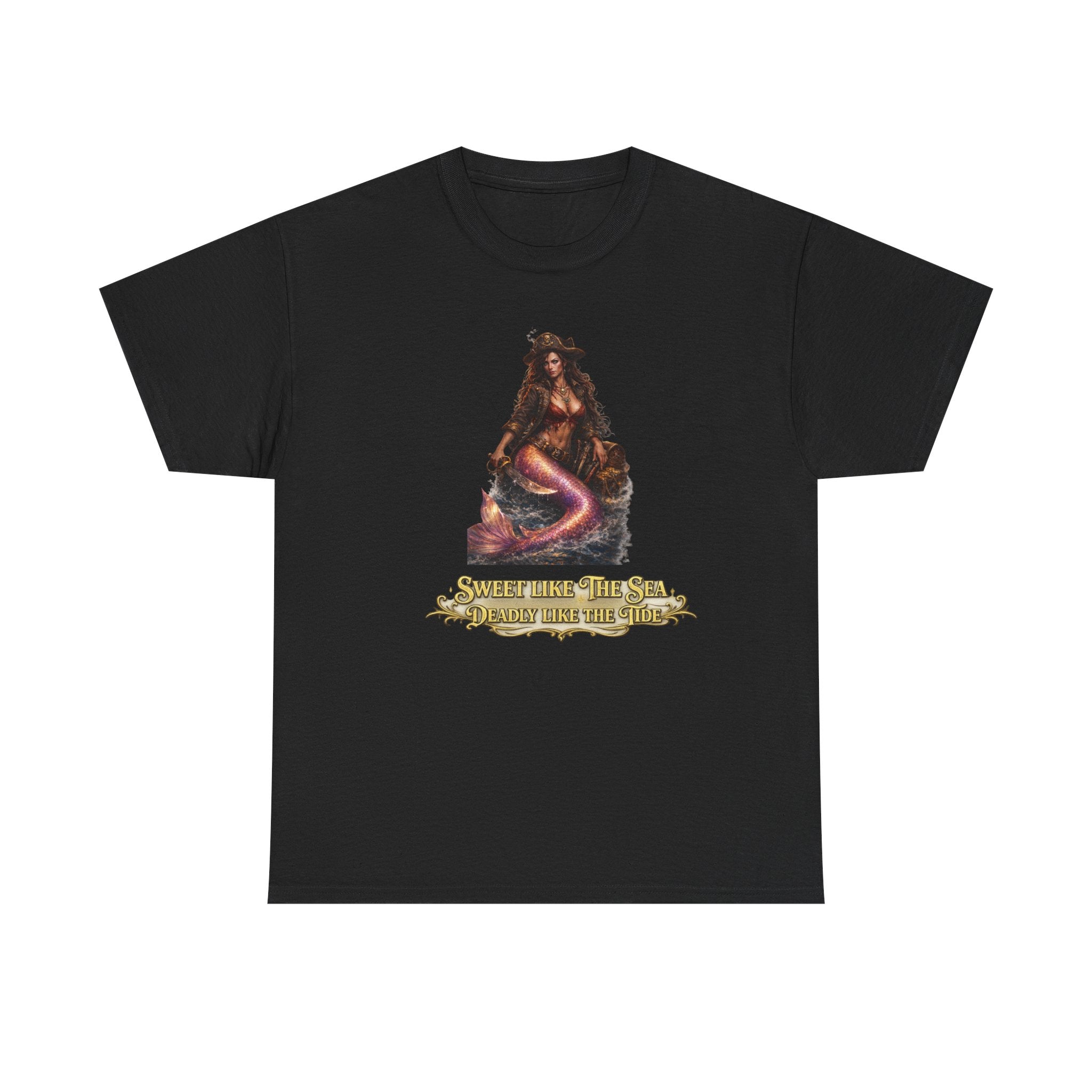 Sweet Like the Sea Mermaid T-Shirt — 'Deadly Like the Tide' Coastal Graphic Tee