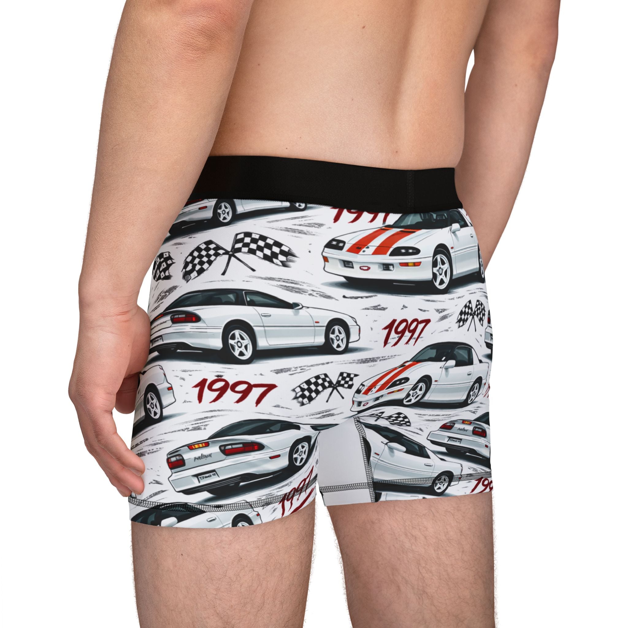 1997 Camaro Boxer Briefs - Retro Muscle Car All-Over Print