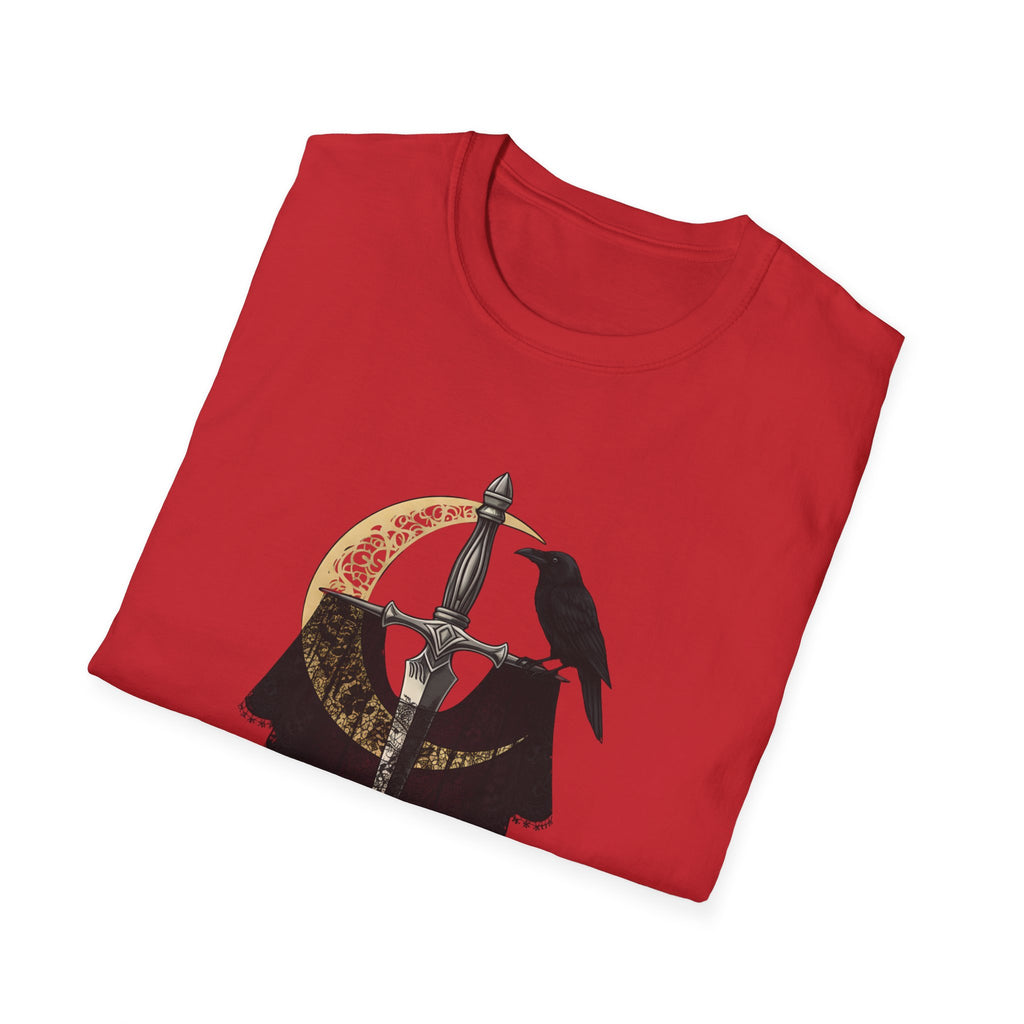 Dark Desire Sword & Raven Gothic Moon T-Shirt     Trendy TShirt