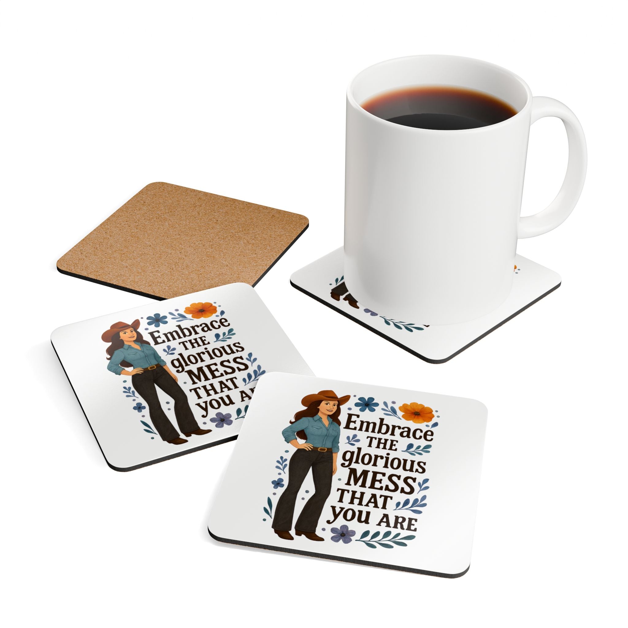 Corkwood Coaster Set