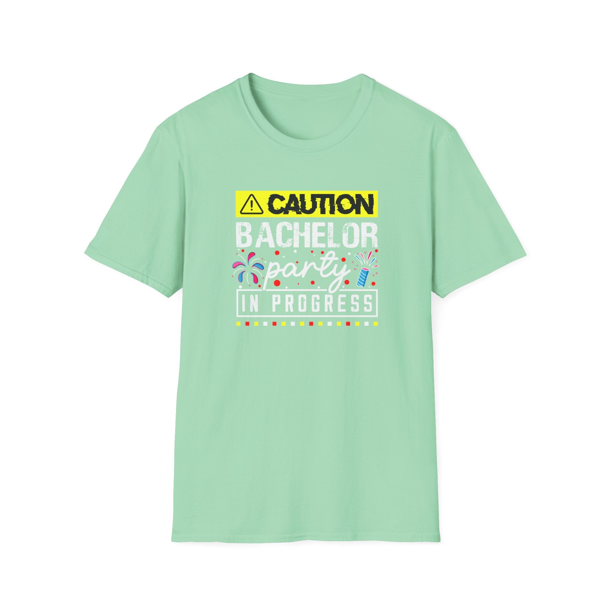 Bachelor Party Caution In Progress T-Shirt