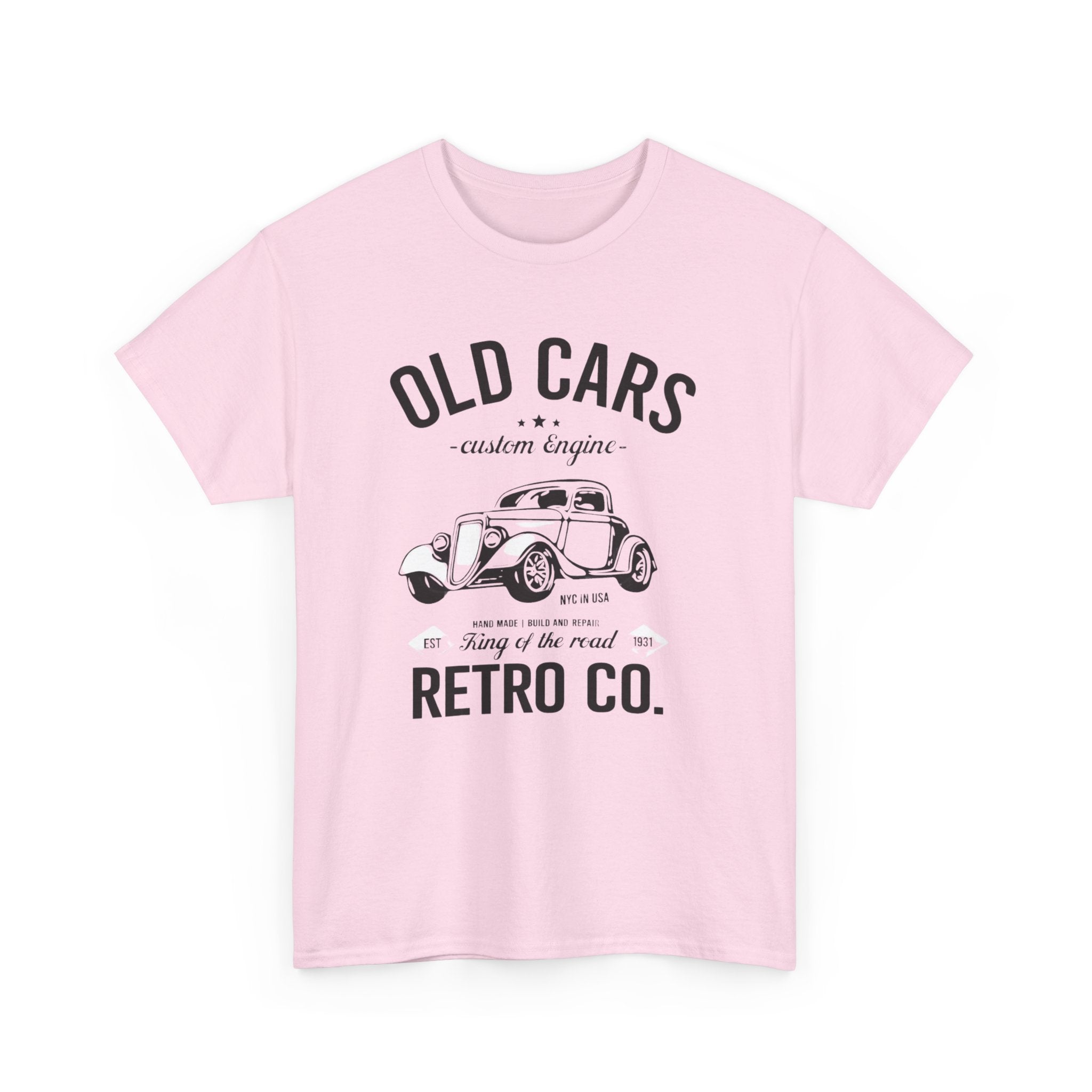 Retro 'Old Cars' T-Shirt – Vintage Classic Car Tee (Retro Co.)